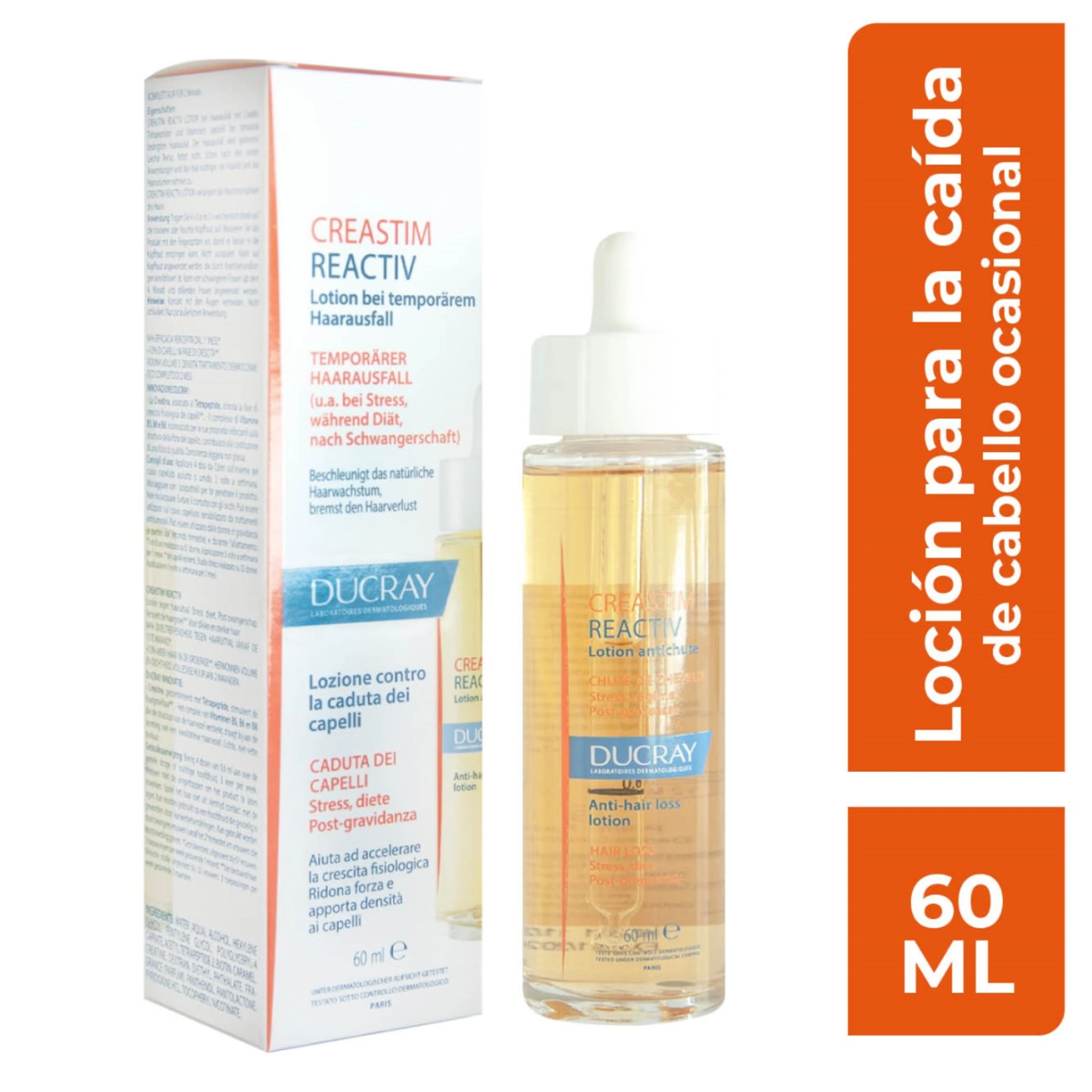 Ducray Creastim Reactiv Loción Anticaída Con 60 Ml