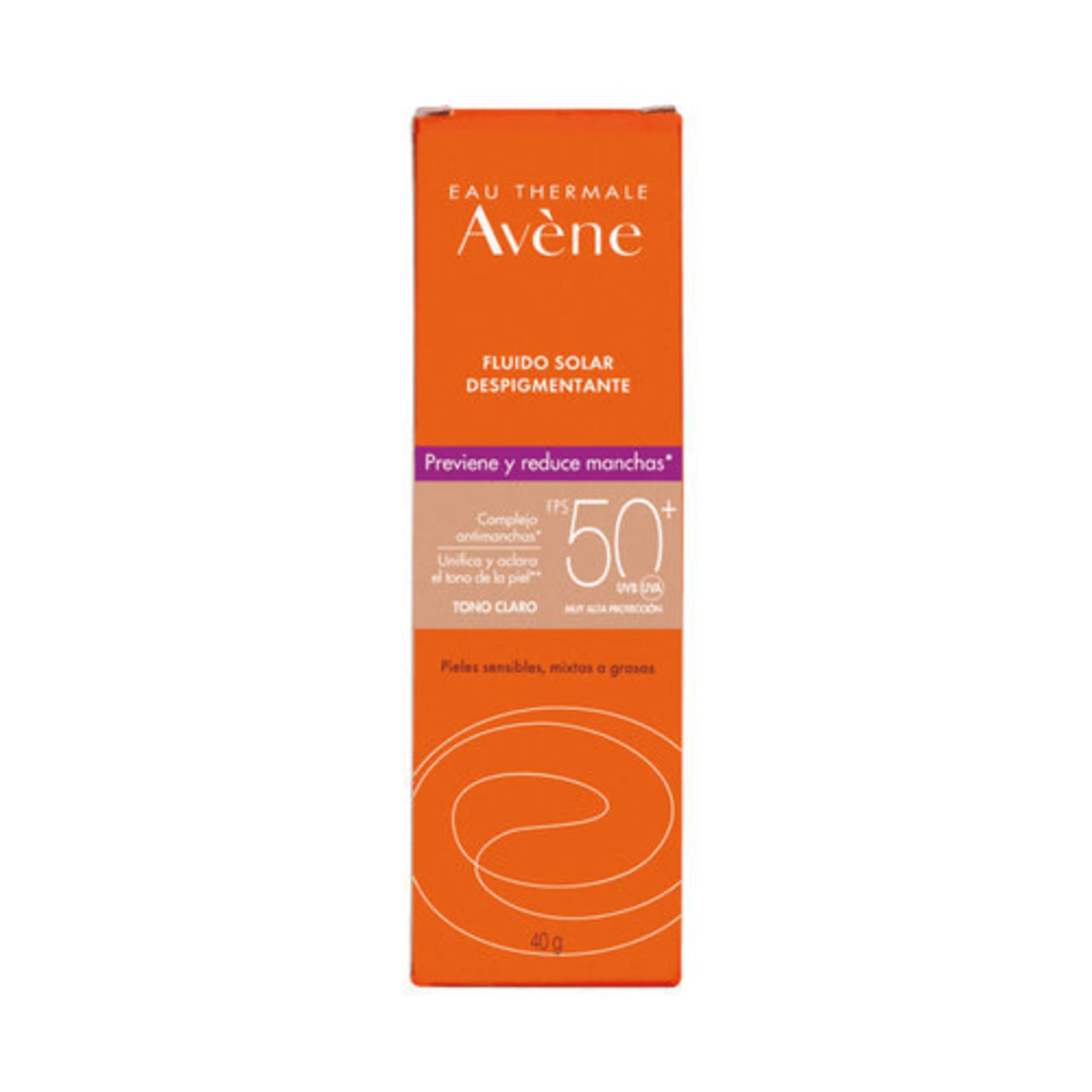 Avene Fluido Solar Despigmentante Tono Claro Con 40 G