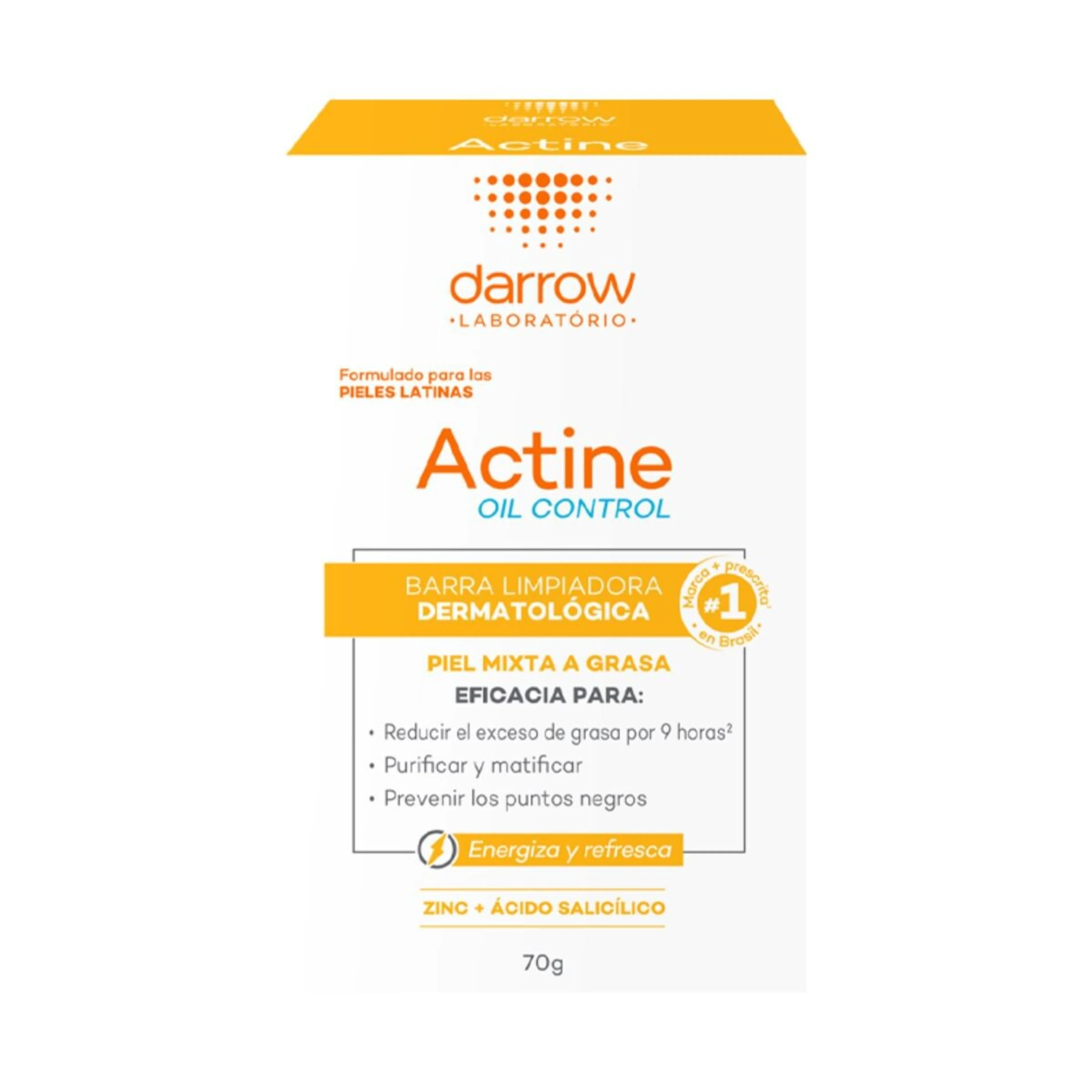 Darrow Actine Oil Control Barra Dermolimpiadora Con 70 Gr