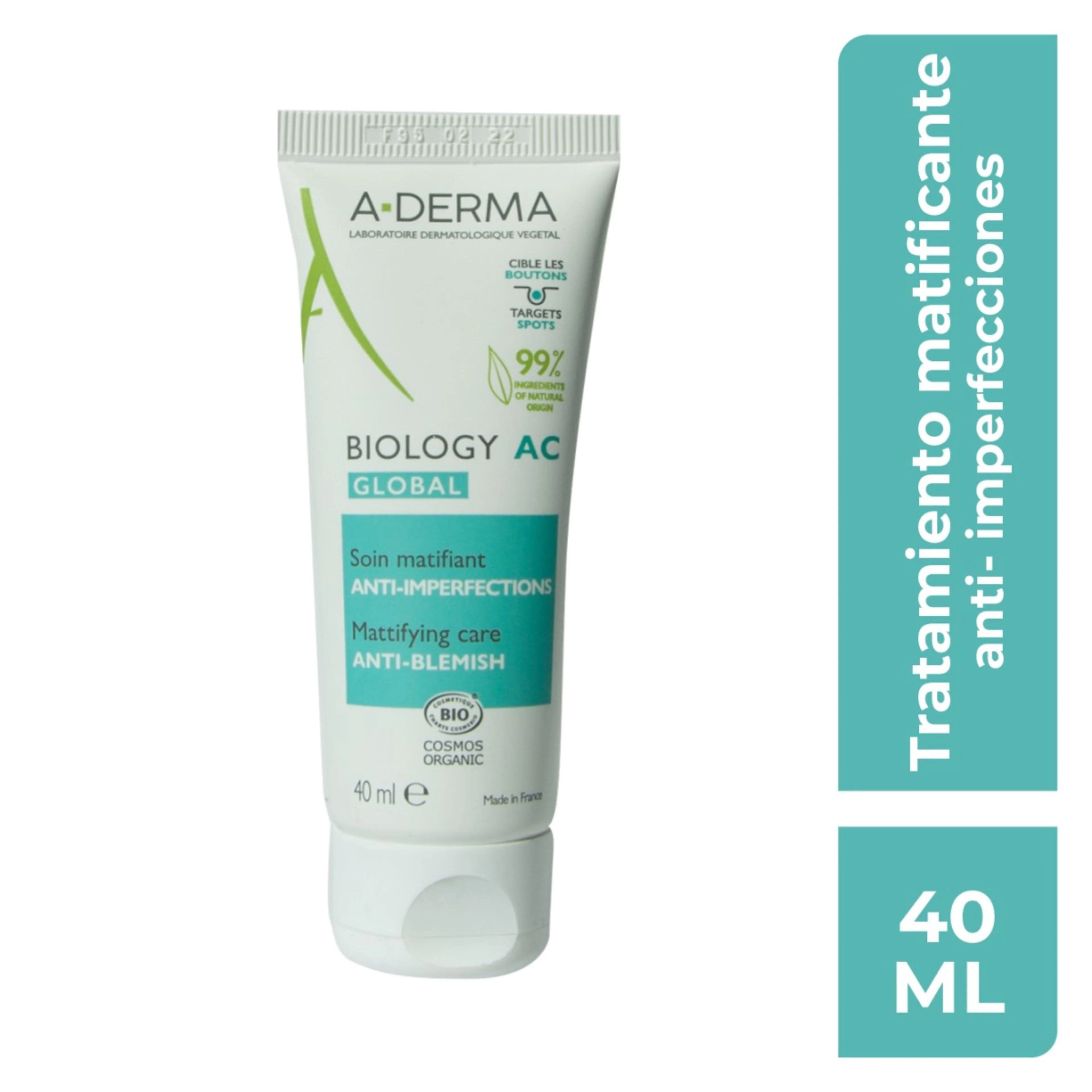 A-Derma Biology Ac Global Crema Matificante 40 Ml
