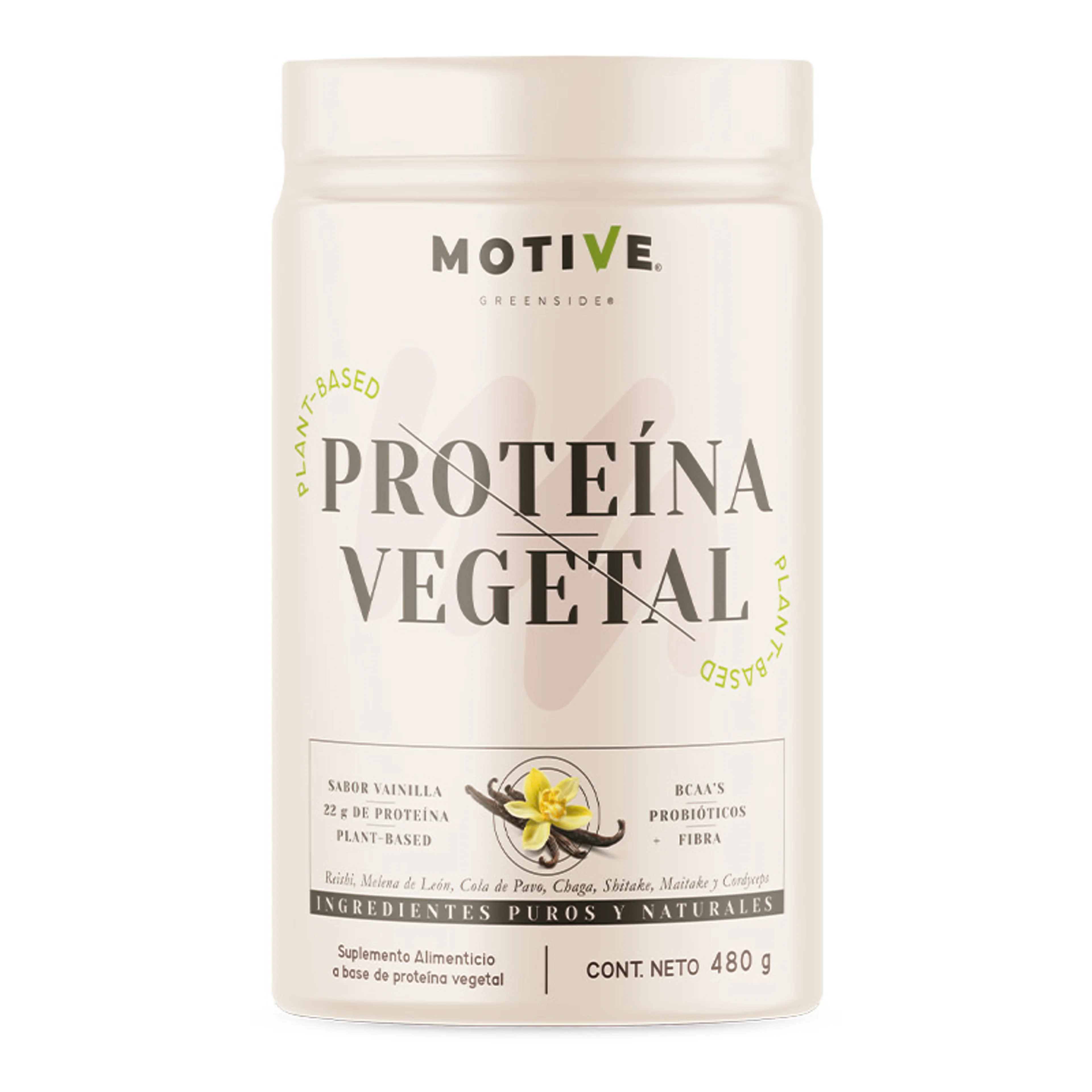 Greenside Motive Proteína Vegetal con 480 g