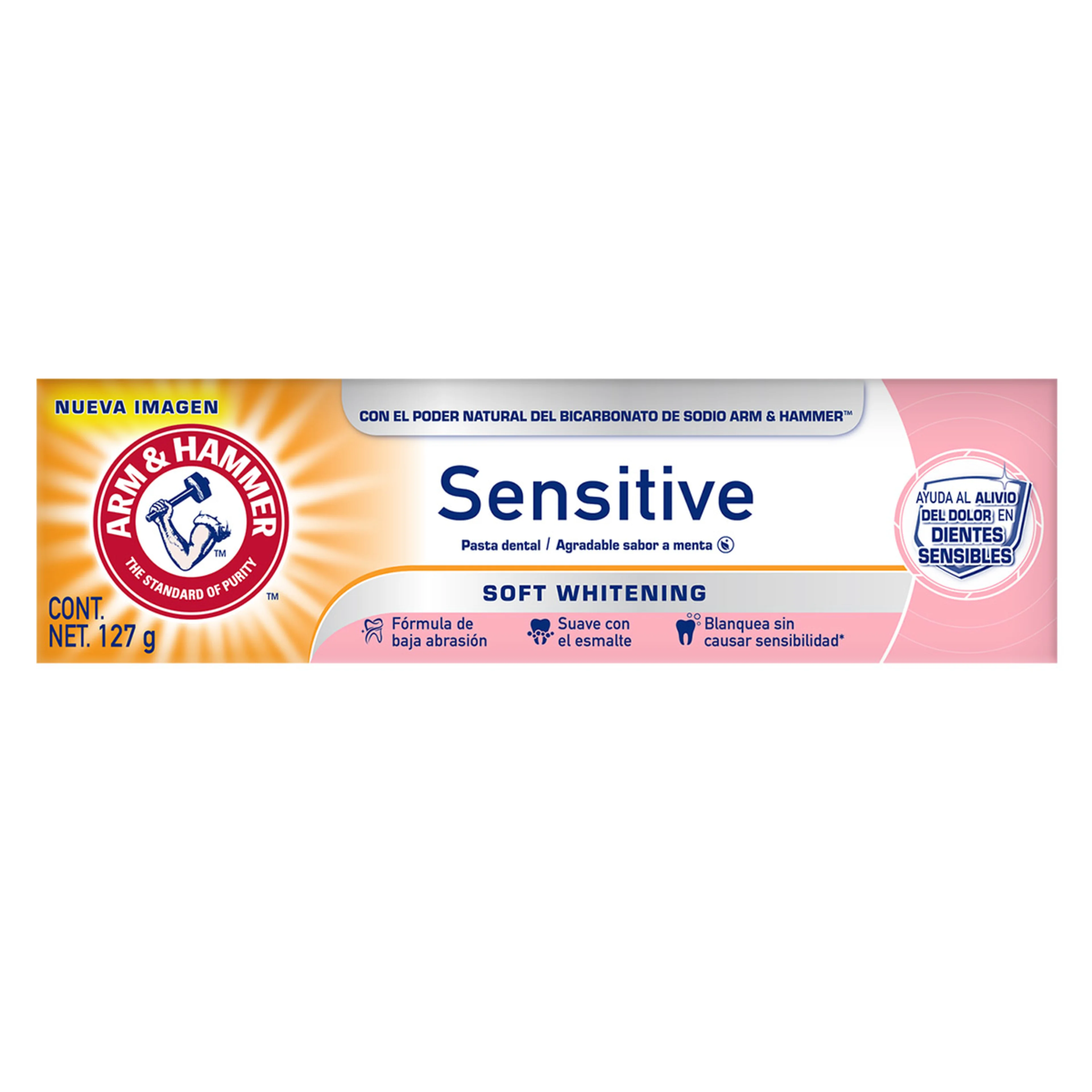 Arm & Hammer Soft Whitening Sensitive Pasta Dental En Tubo De 127 G