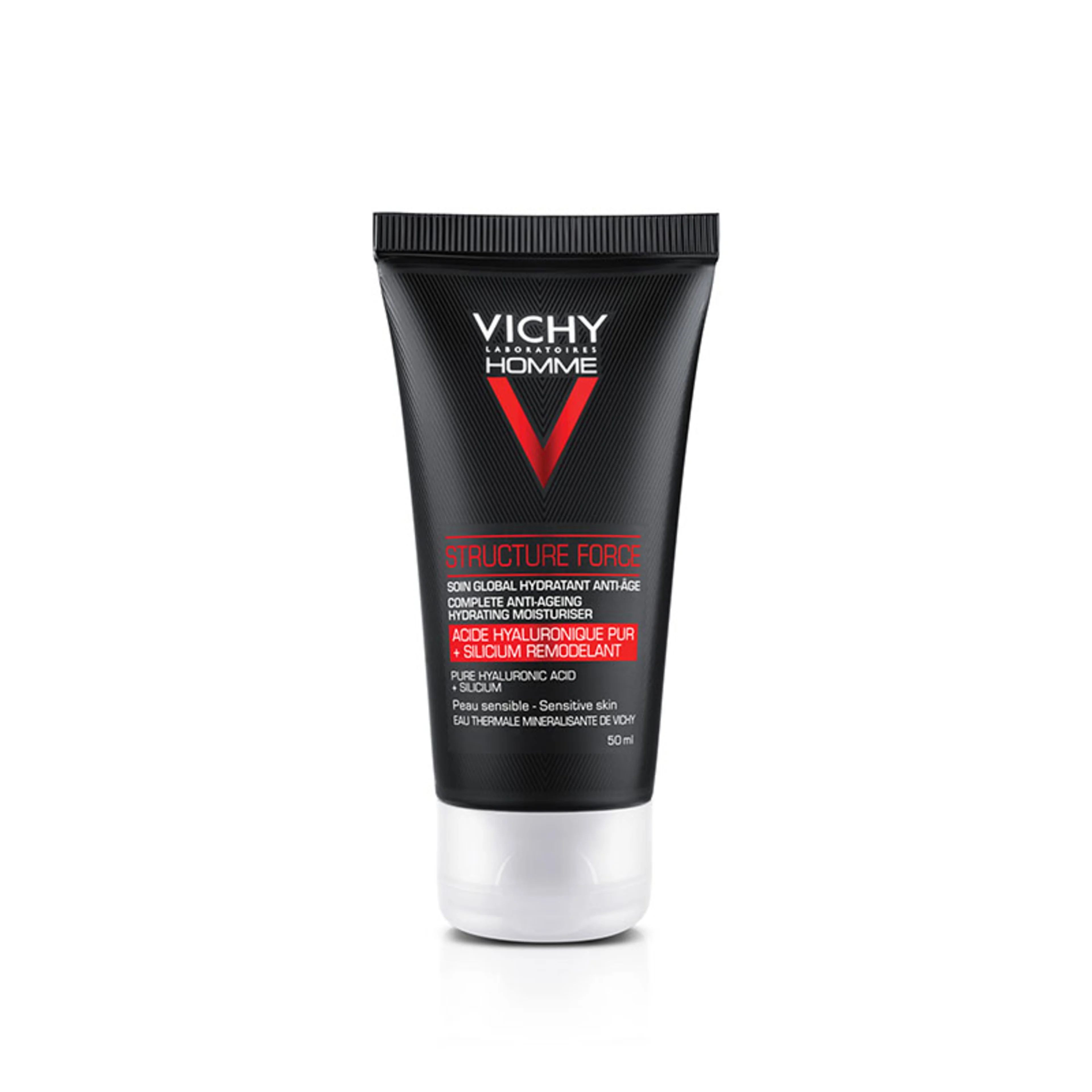 Vichy Homme Structure Force Hidratante Facial Con Ácido Hialurónico Con 50 Ml