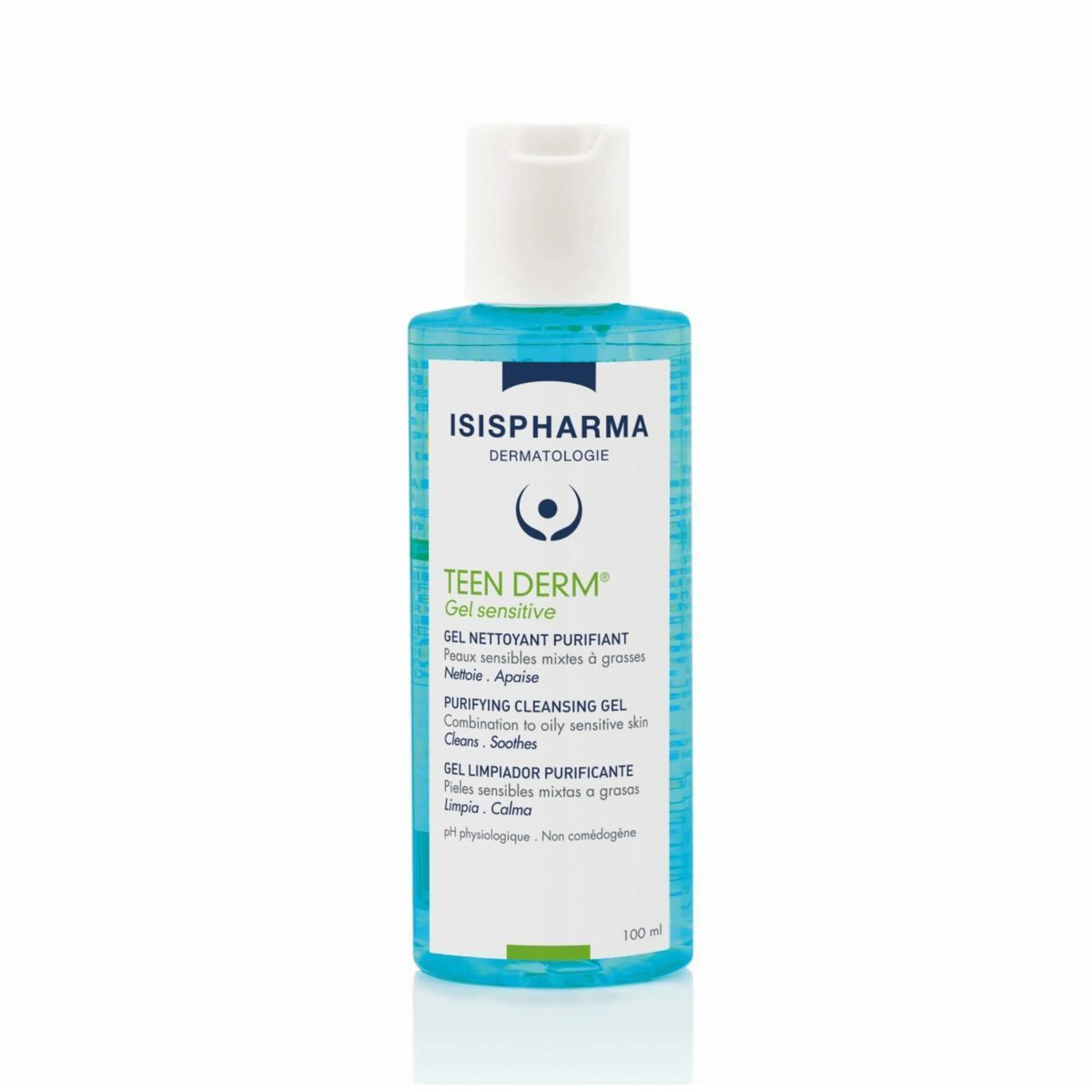Isispharma Teen Derm Sensitive Gel Limpiador Purificante 100 Ml