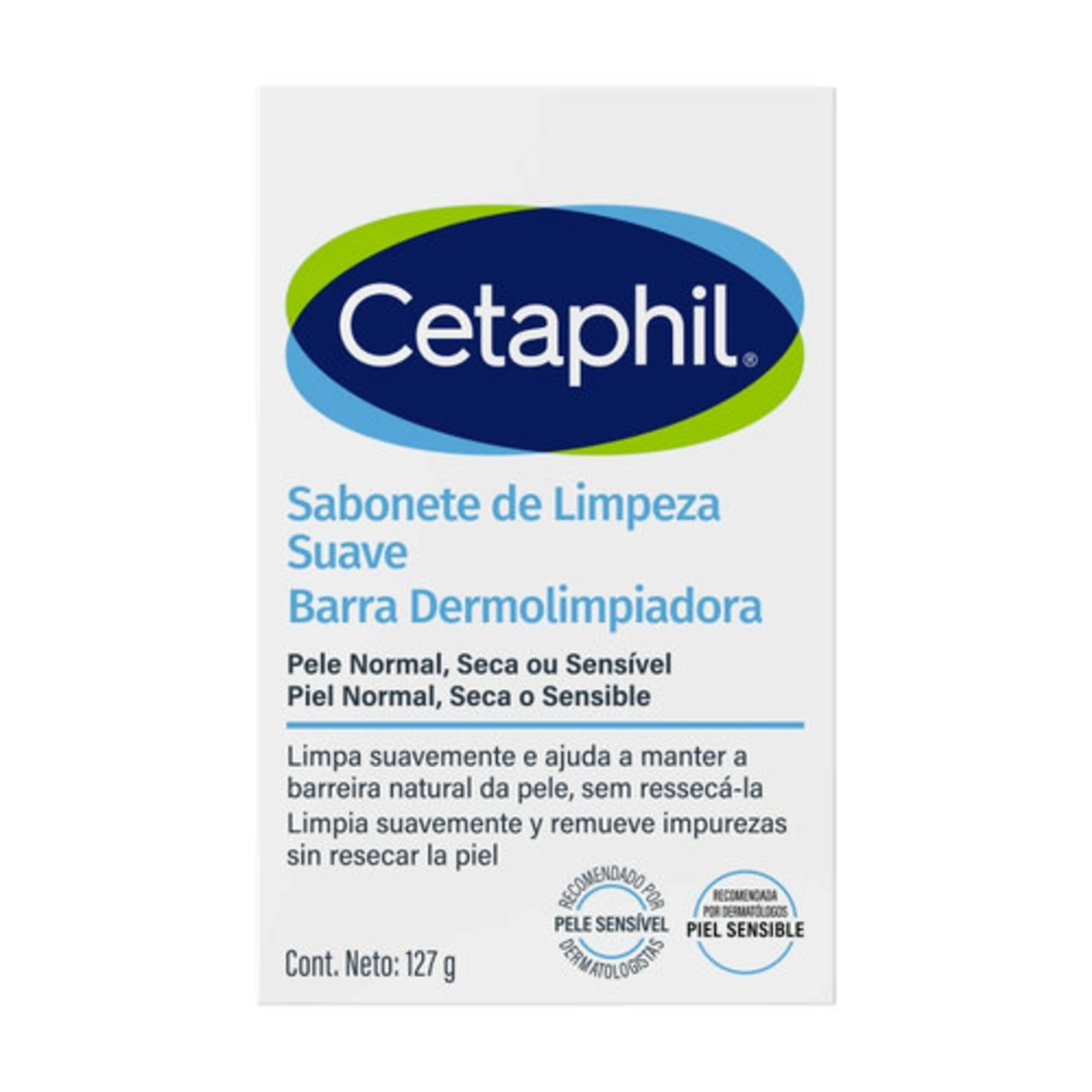 Cetaphil Barra Dermolimpiadora De Limpieza Suave 127 G