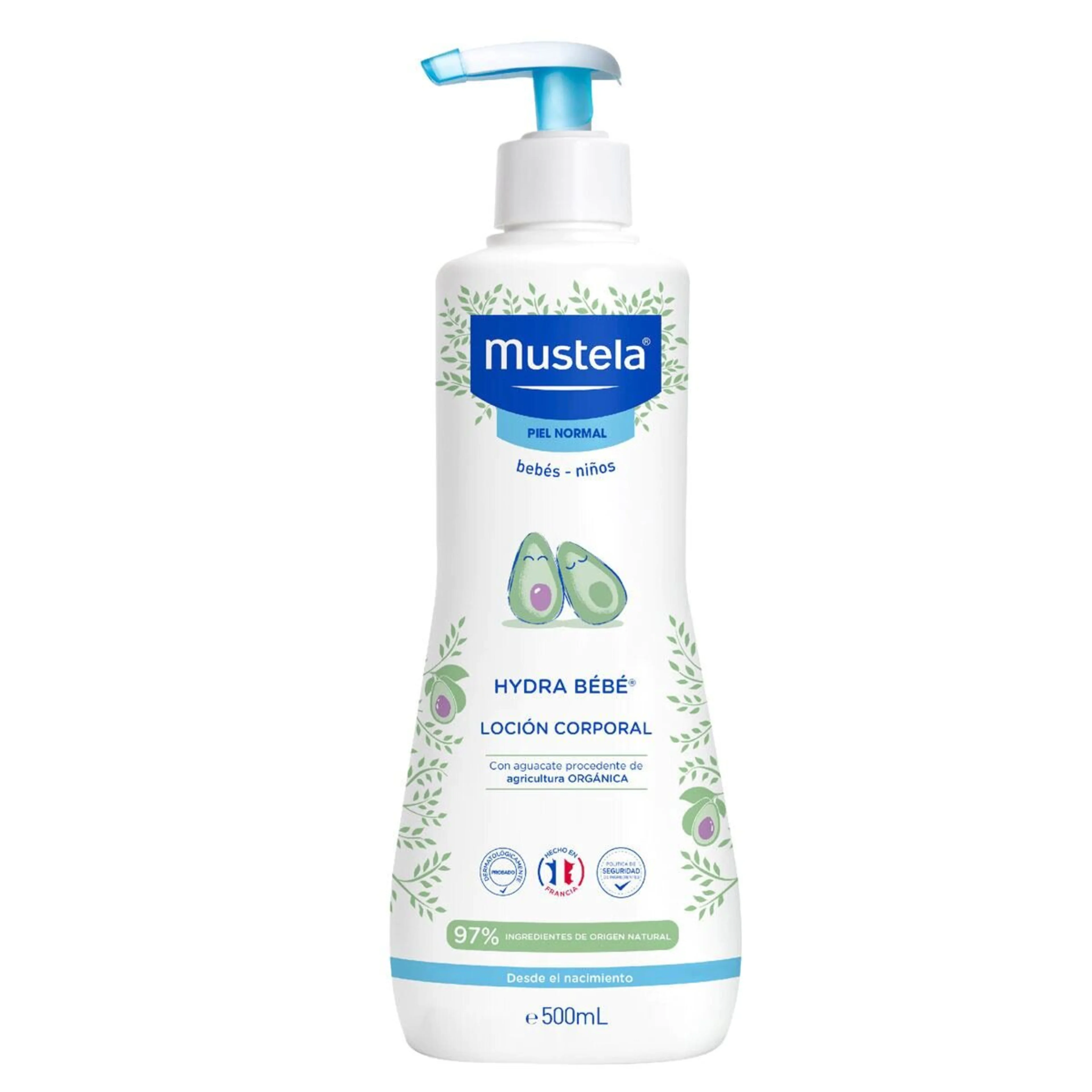 Mustela Hydra Bebé Loción Corporal Para Bebés Y Niños Piel Normal 500 Ml