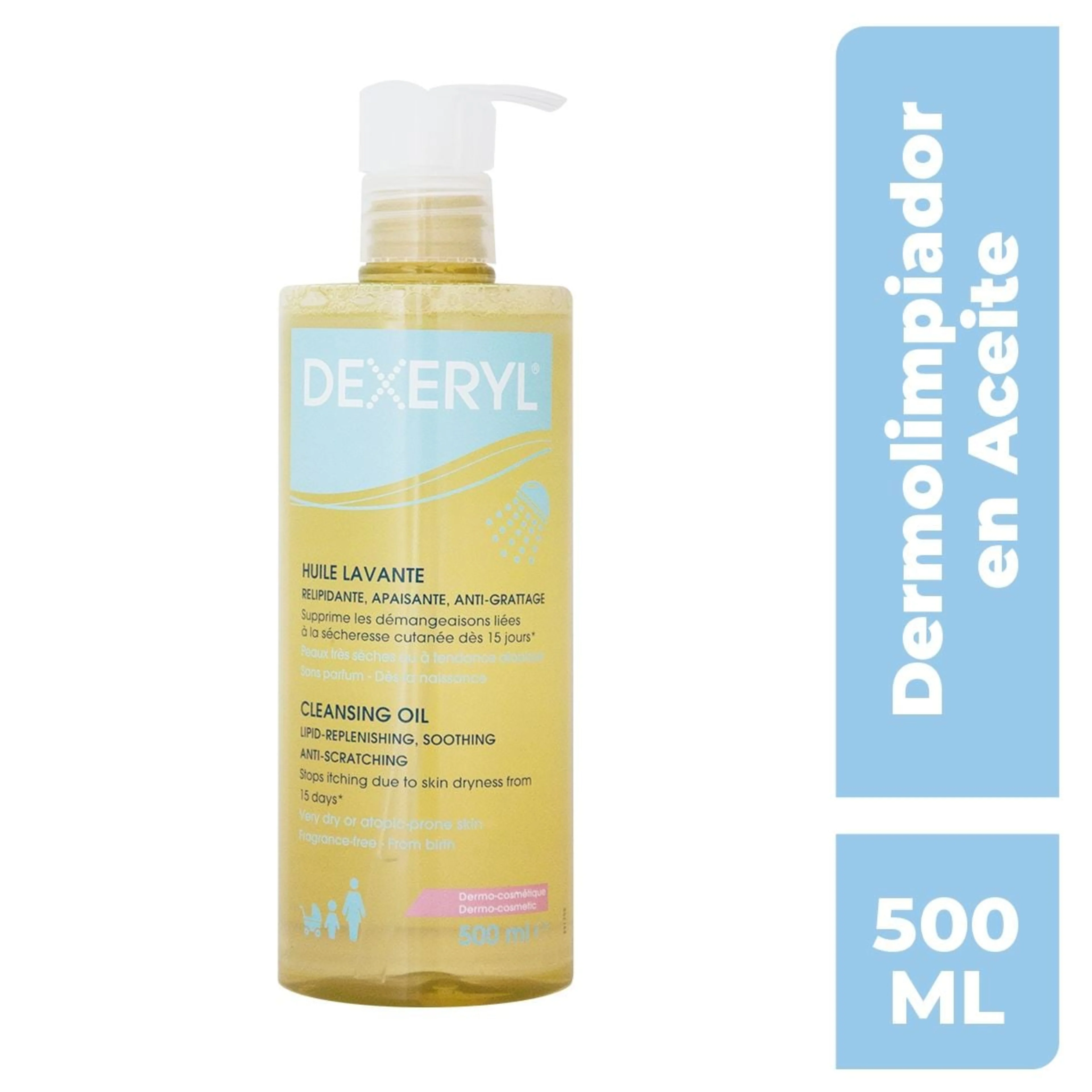 L-Dexeryl Dermolimpiador En Aceite Con 500 Ml