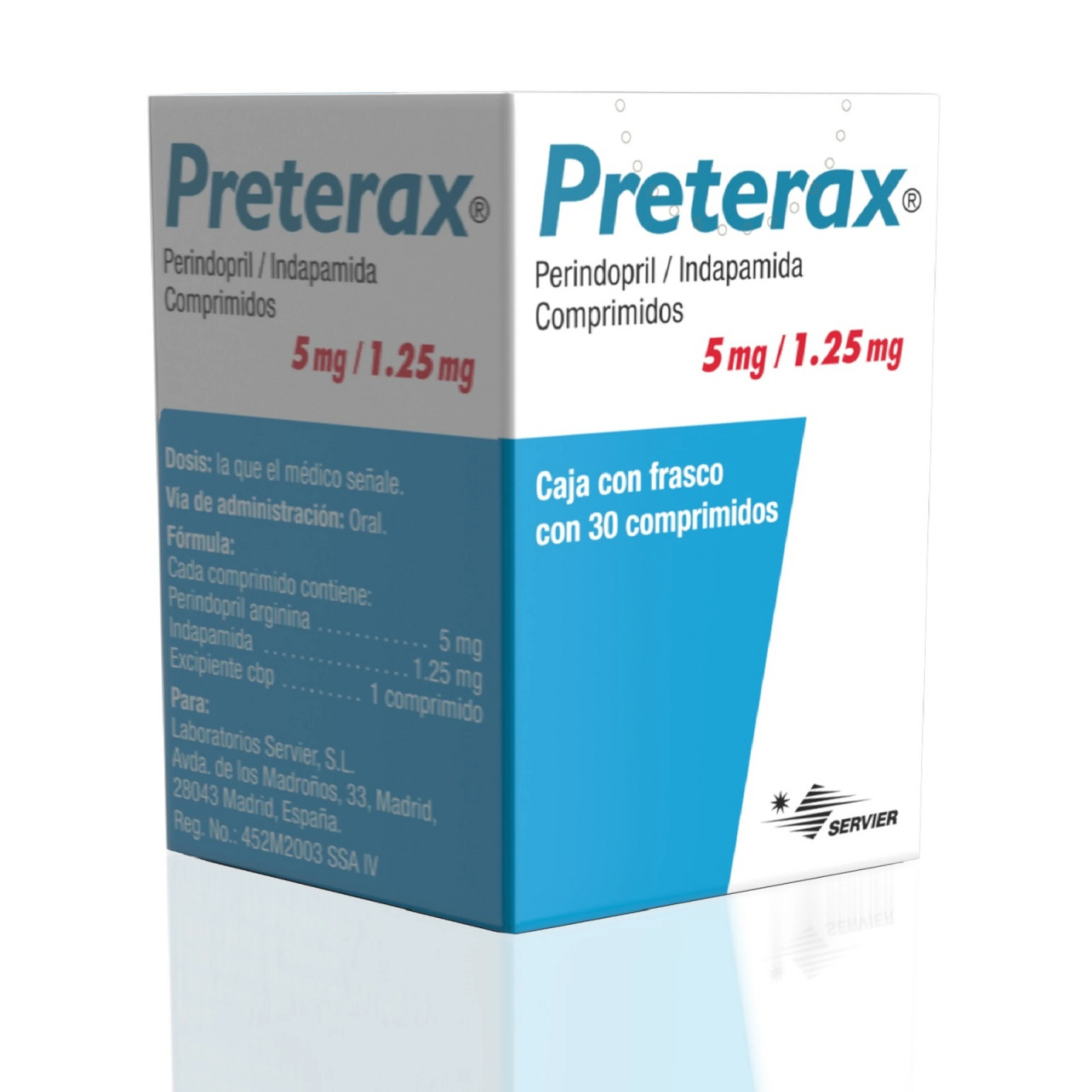 Preterax 5/1.25 Mg Con 30 Comprimidos