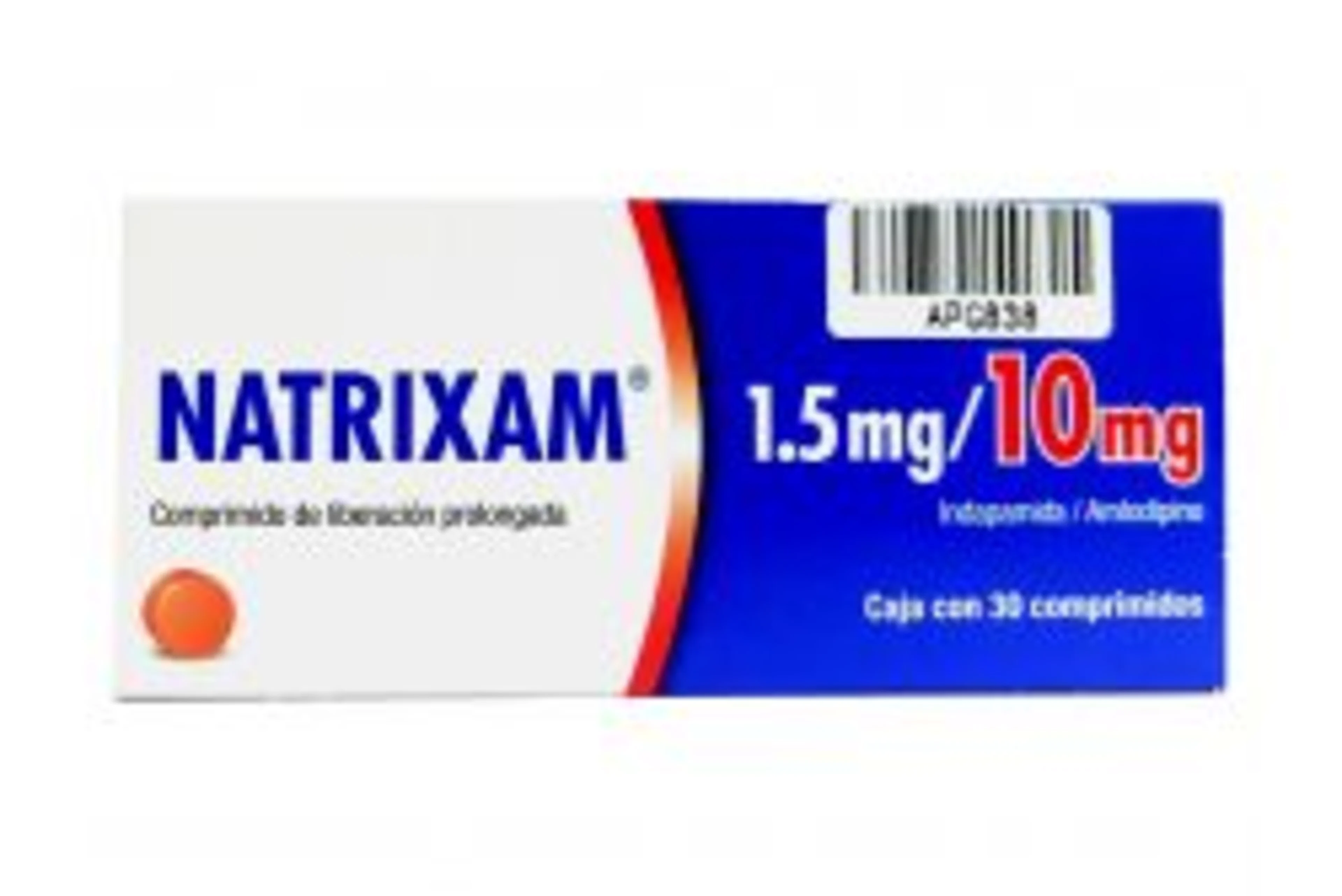 Natrixam 30 comprimidos 1.5/10mg