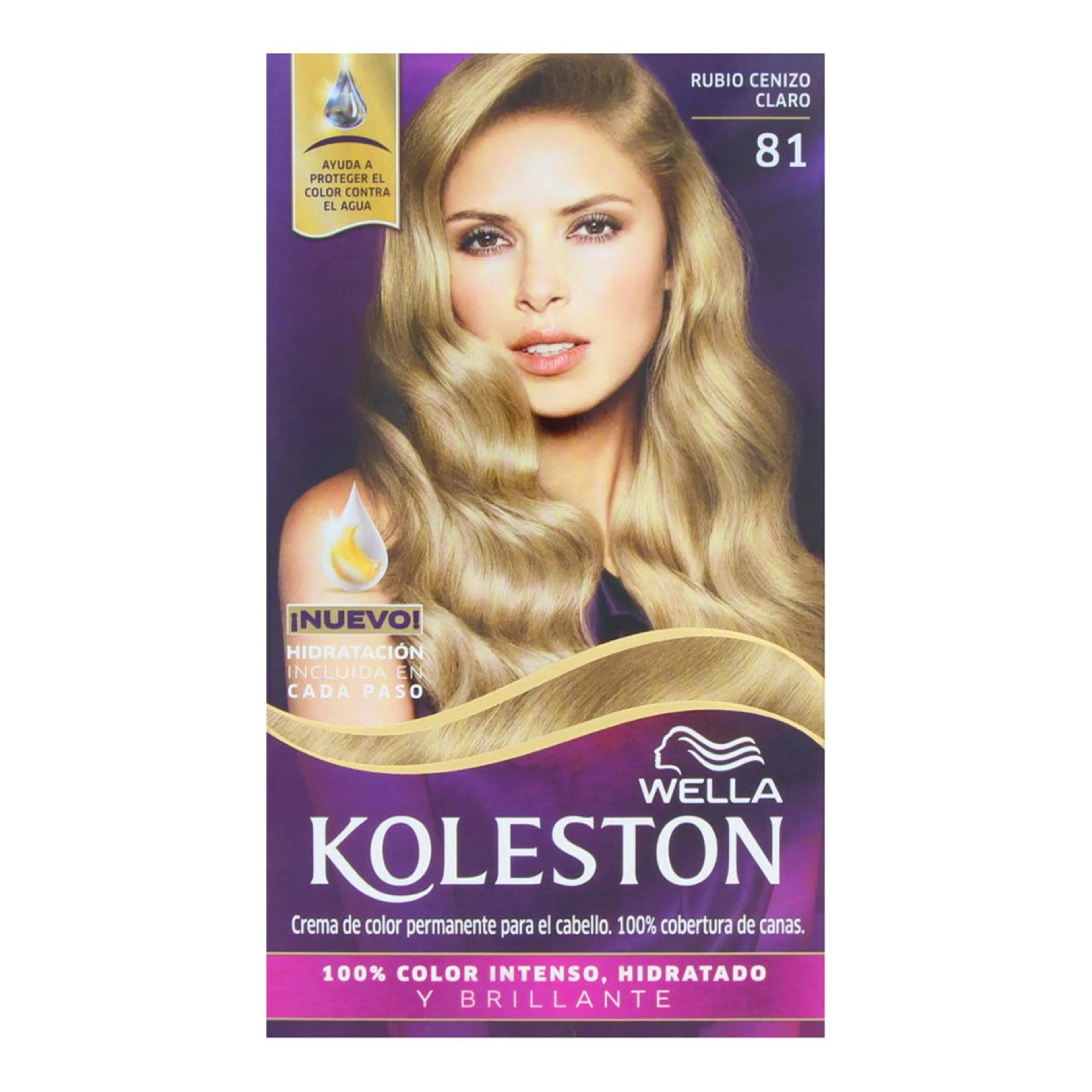 Koleston Tinte En Crema Tono Rubio Cenizo Claro 81