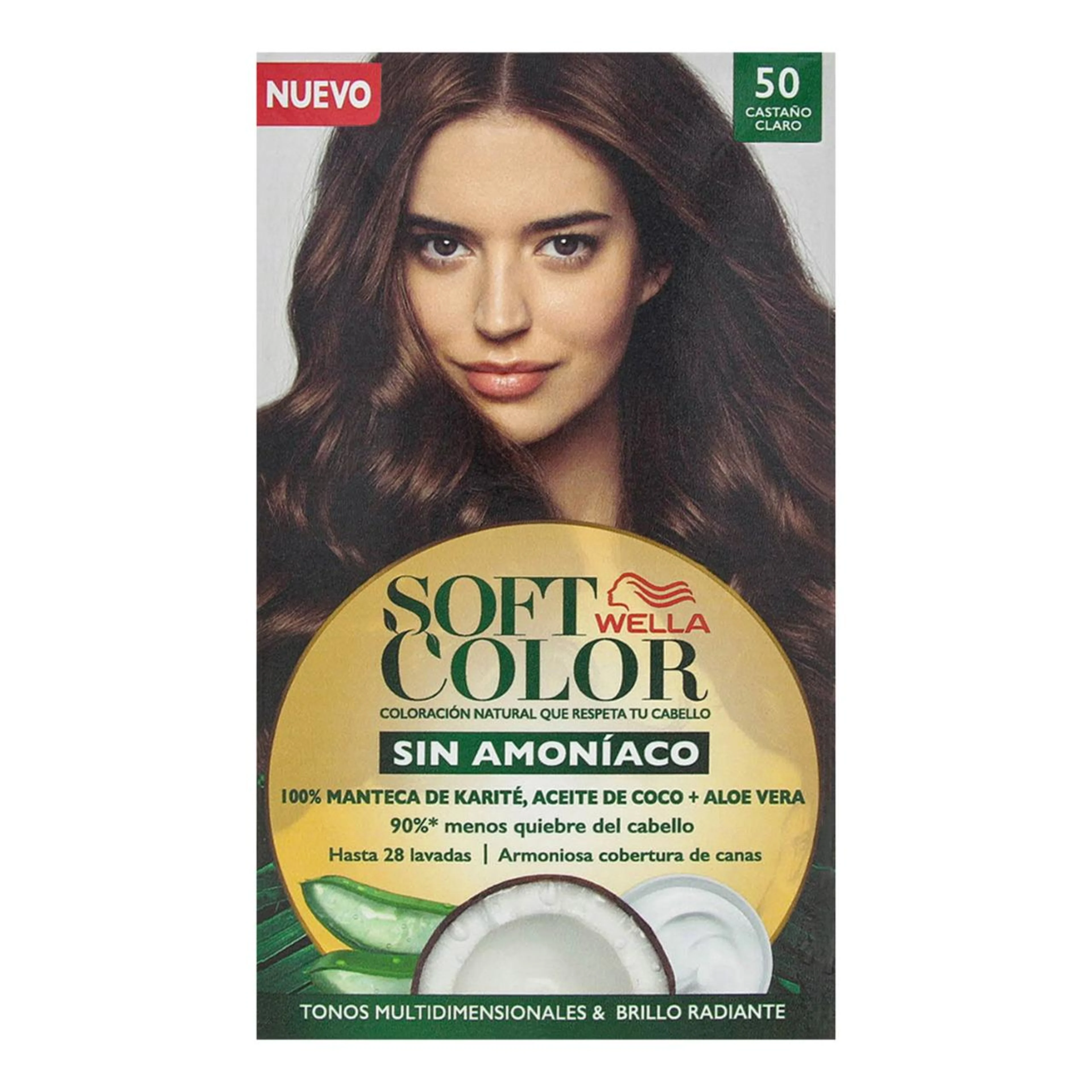 Tinte soft color castaño claro 6 pzas.