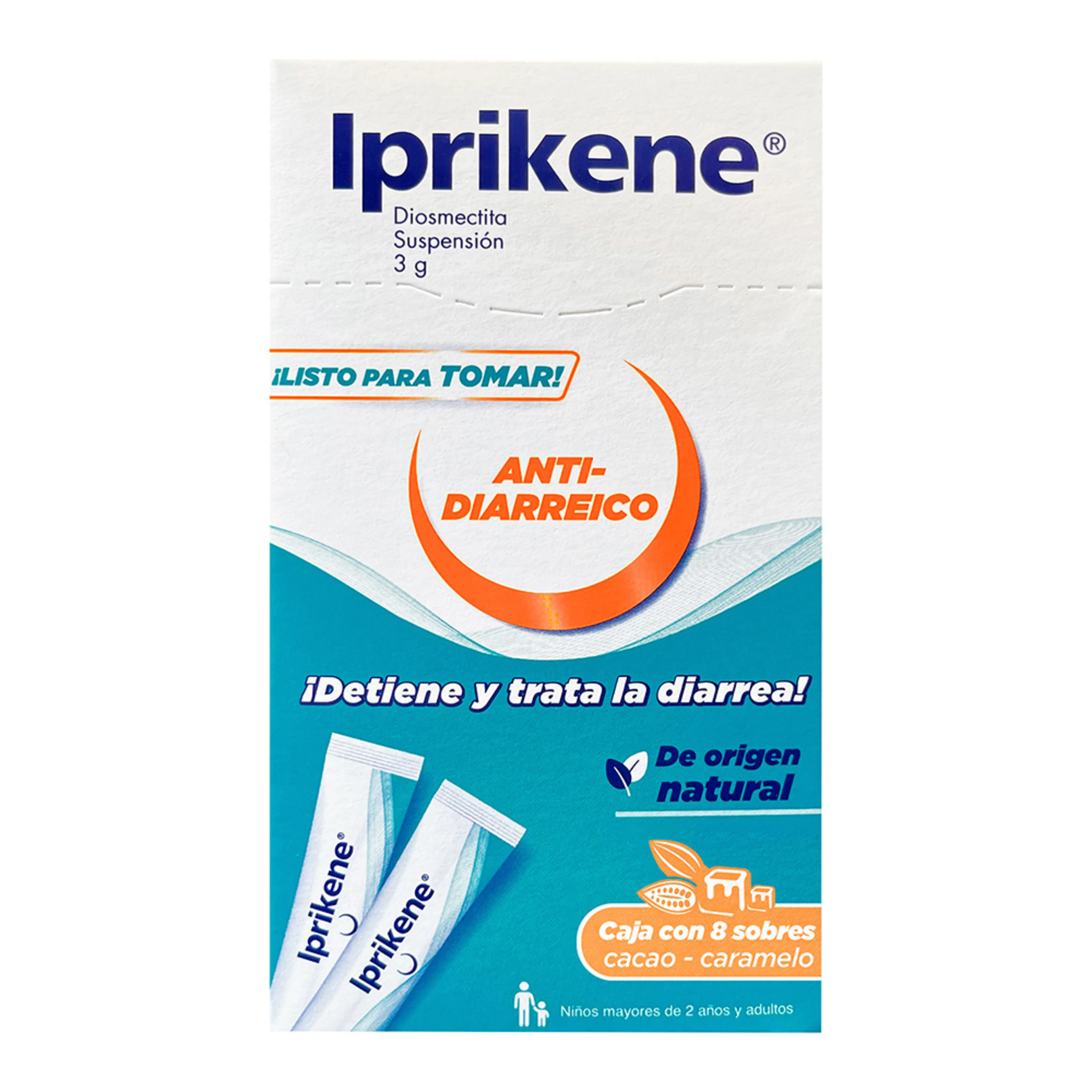 Iprikene Suspensión Sabor Cacao Caramelo Con 8 Sobres De 3 G