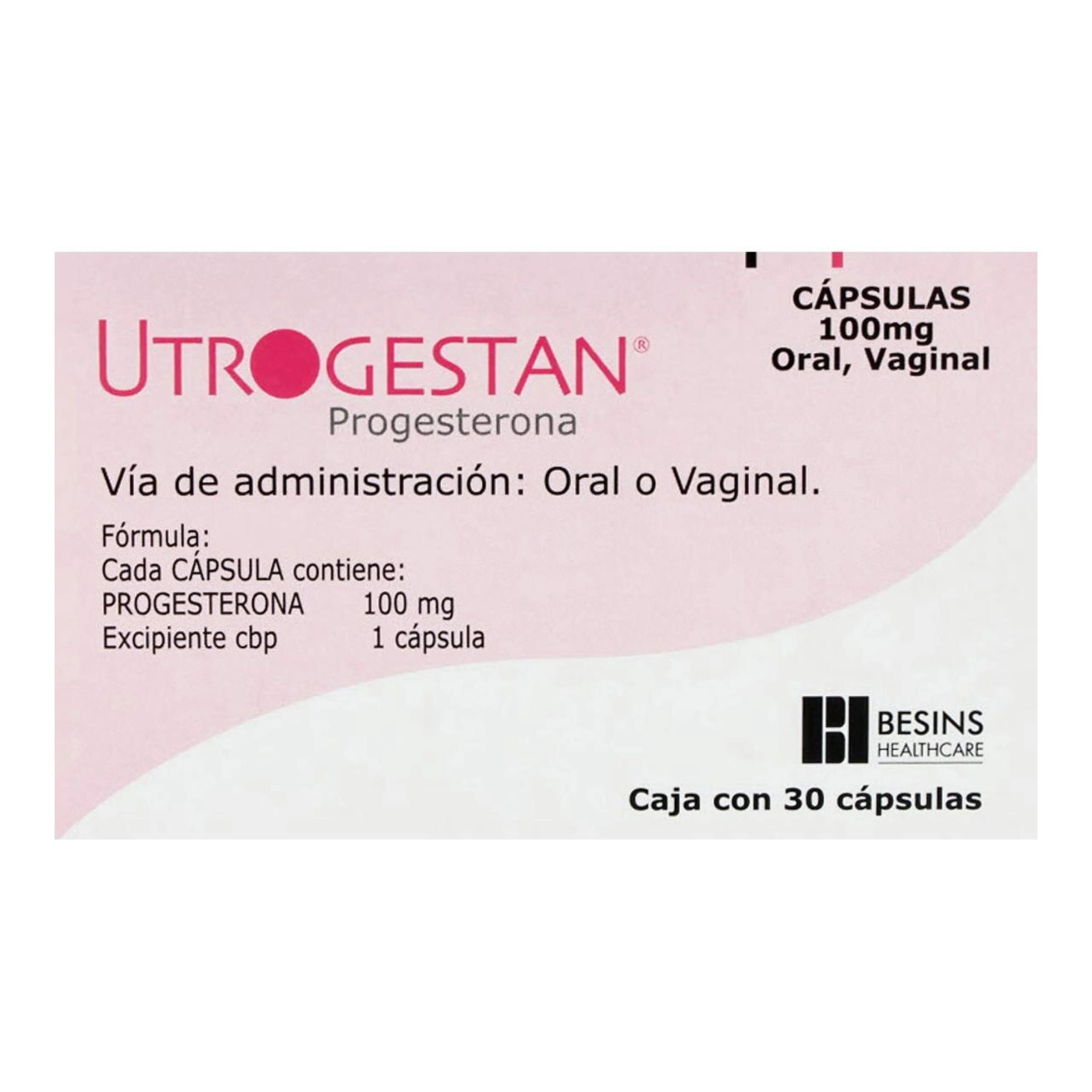 Utrogestan 100 Mg Con 30 Cápsulas