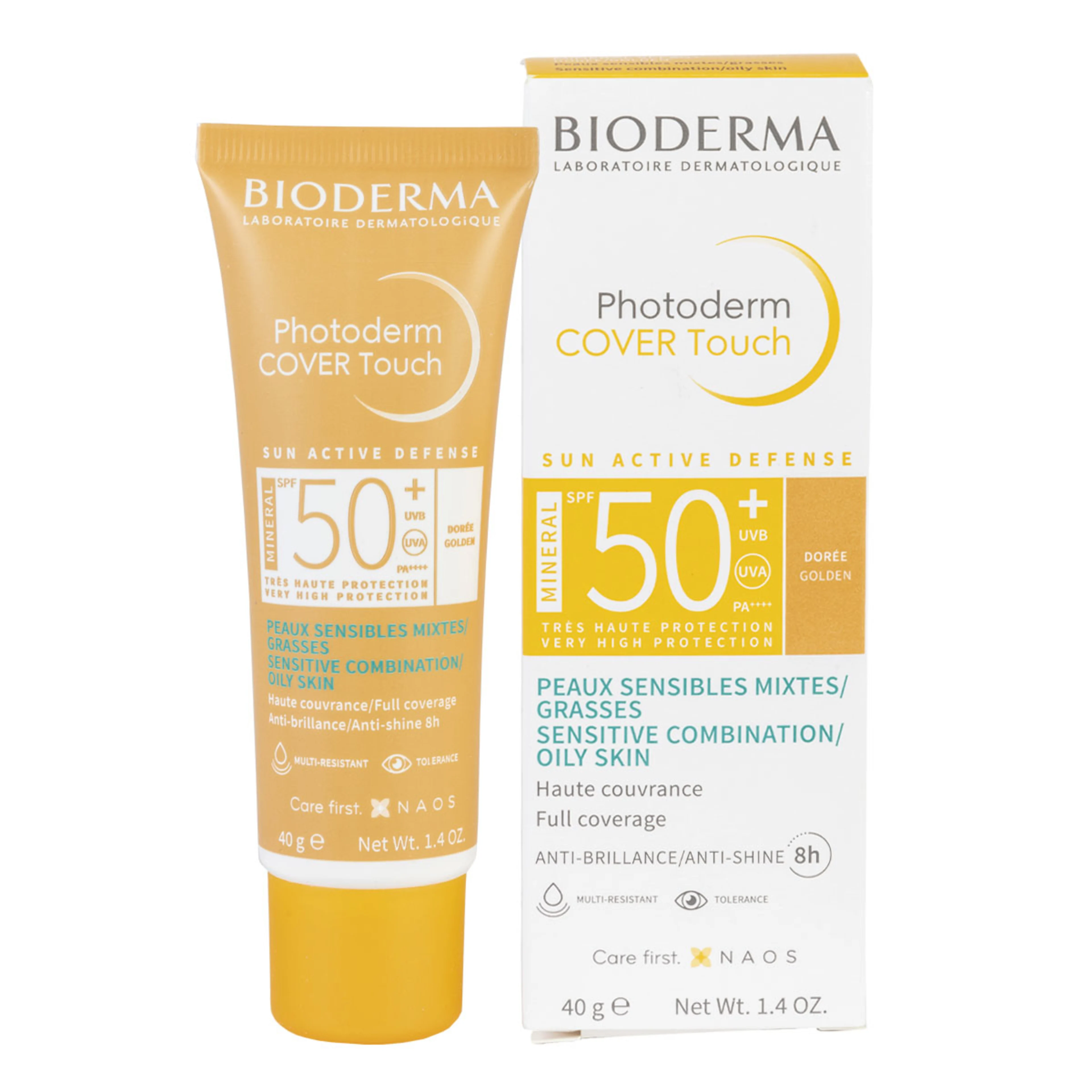 Bioderma Photoderm Cover Touch Fps 50+ Tono Dorado Con 40 G