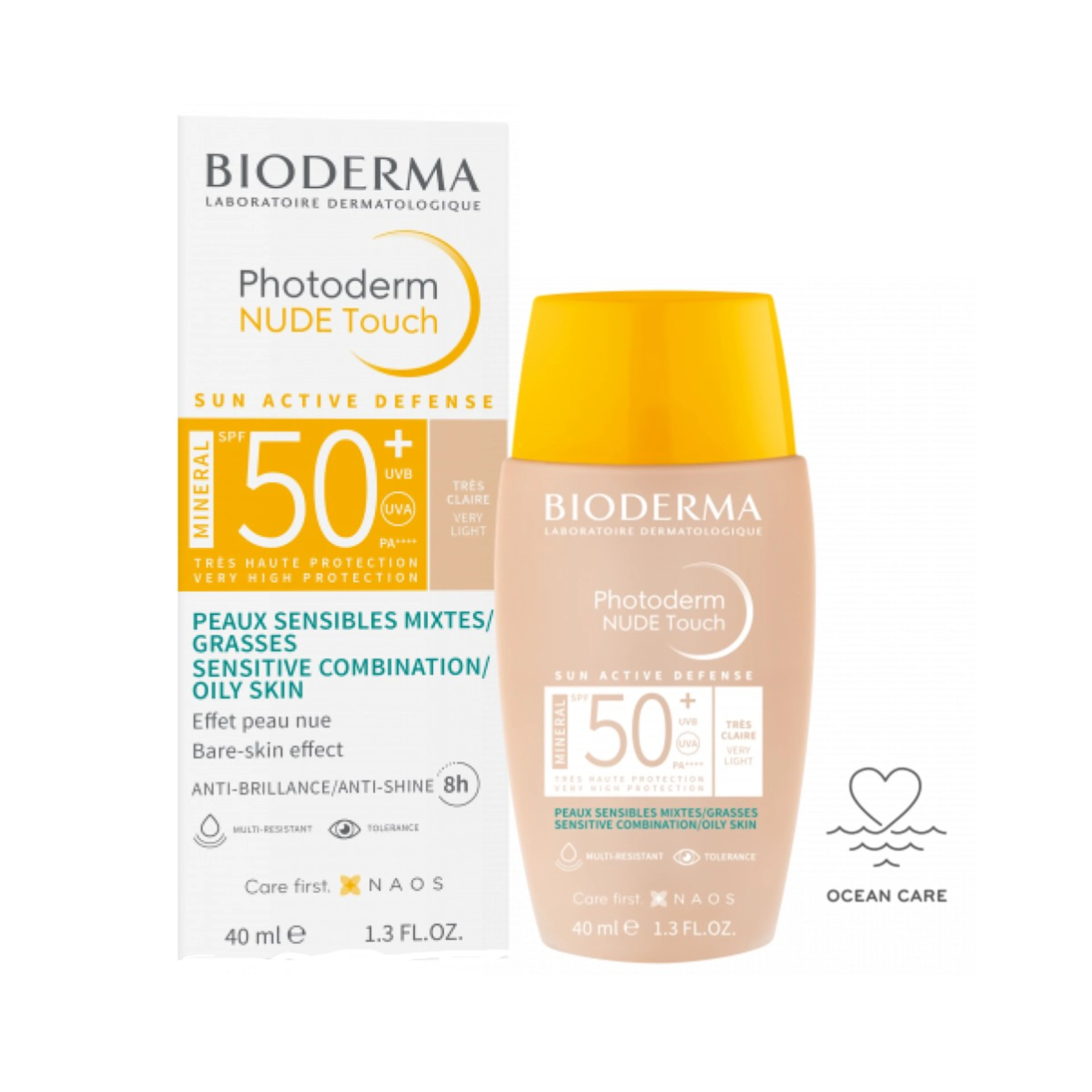 Bioderma Photoderm Nude Touch Spf50 Tono Muy Claro 40 Ml