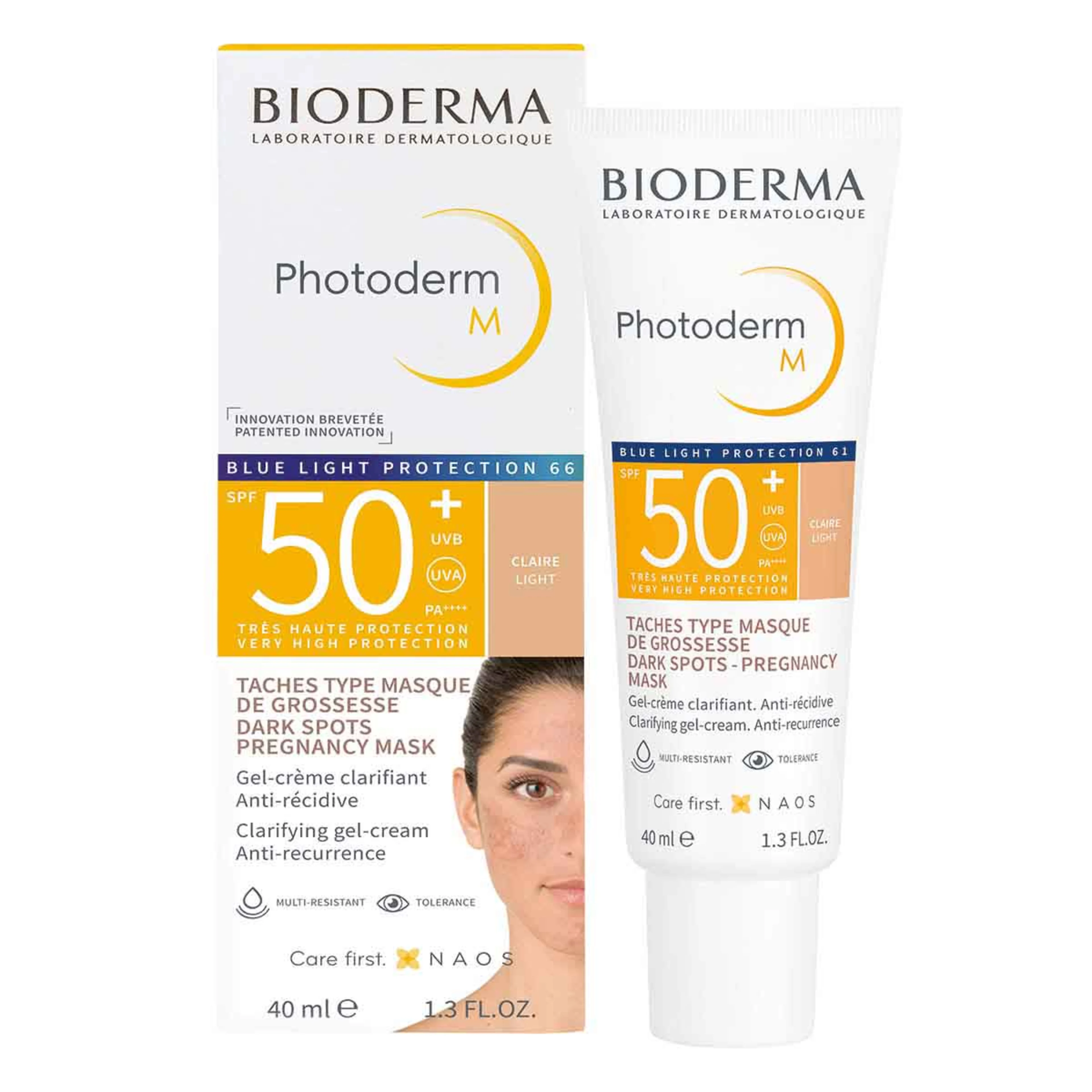 Bioderma Photoderm M Fps 50+ Tono Claro En Gel Crema Con 40 Ml