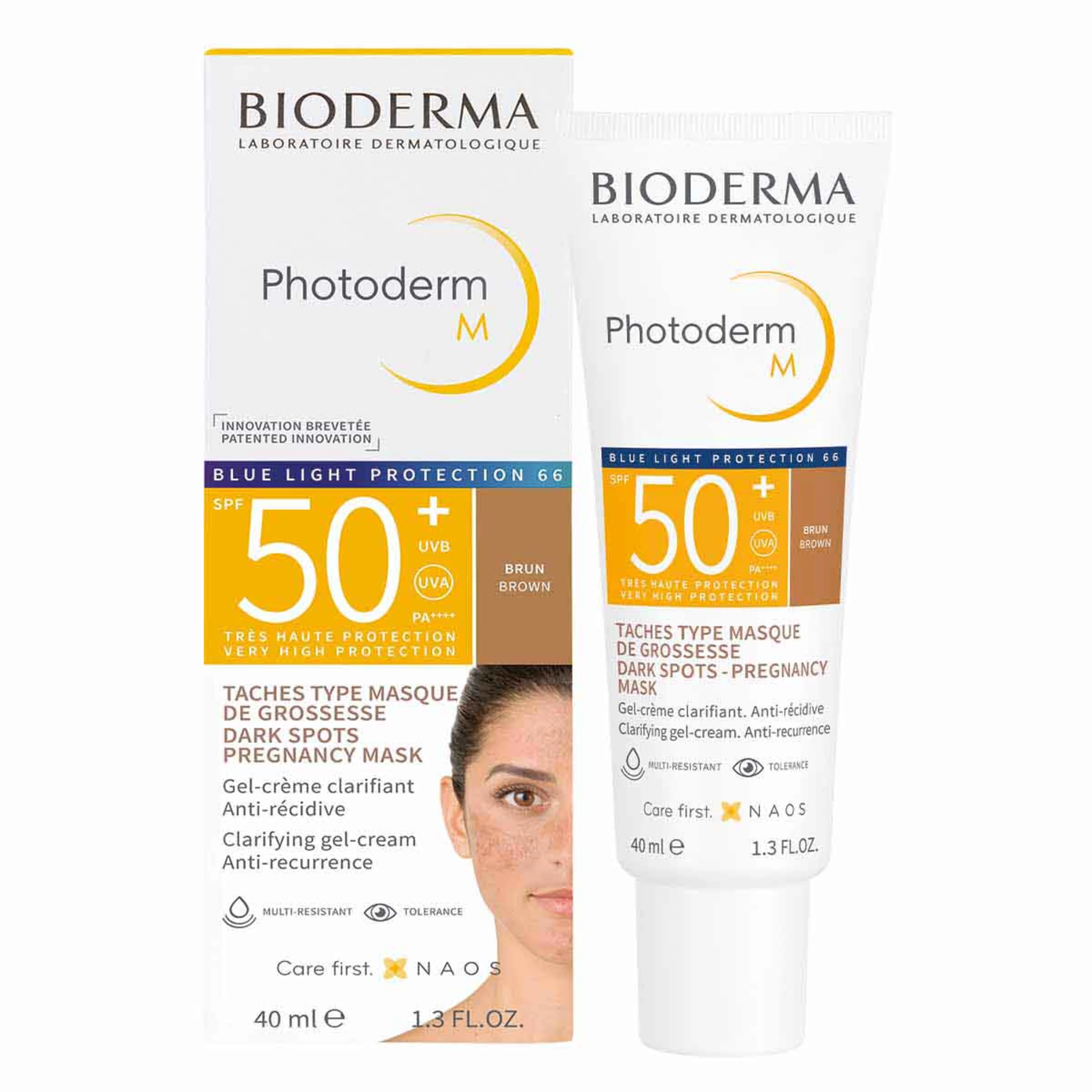 Bioderma Photoderm M Fps 50+ Tono Marron En Gel Crema Con 40 Ml