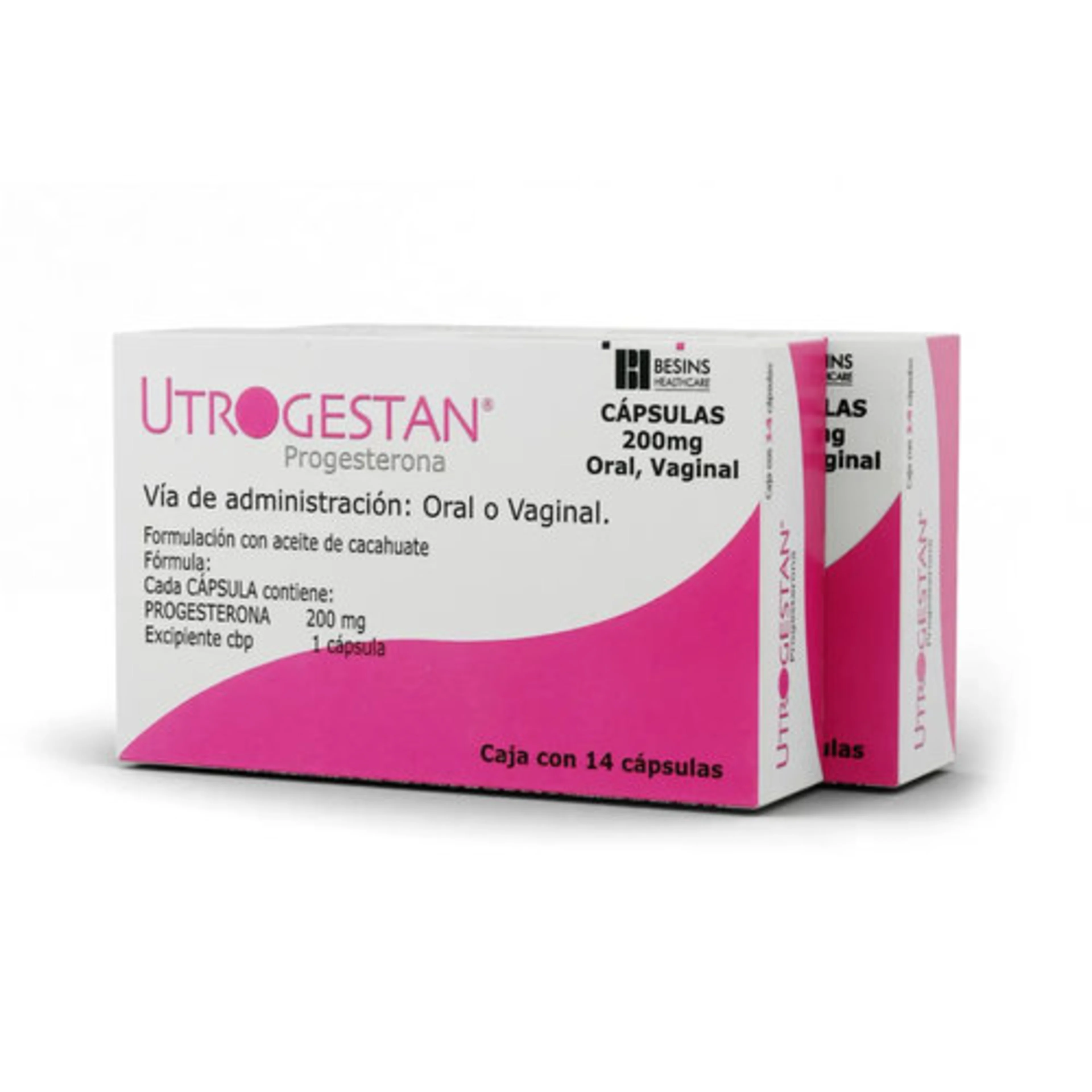 Utrogestan 200 Mg Con 14 Cápsulas Duopack