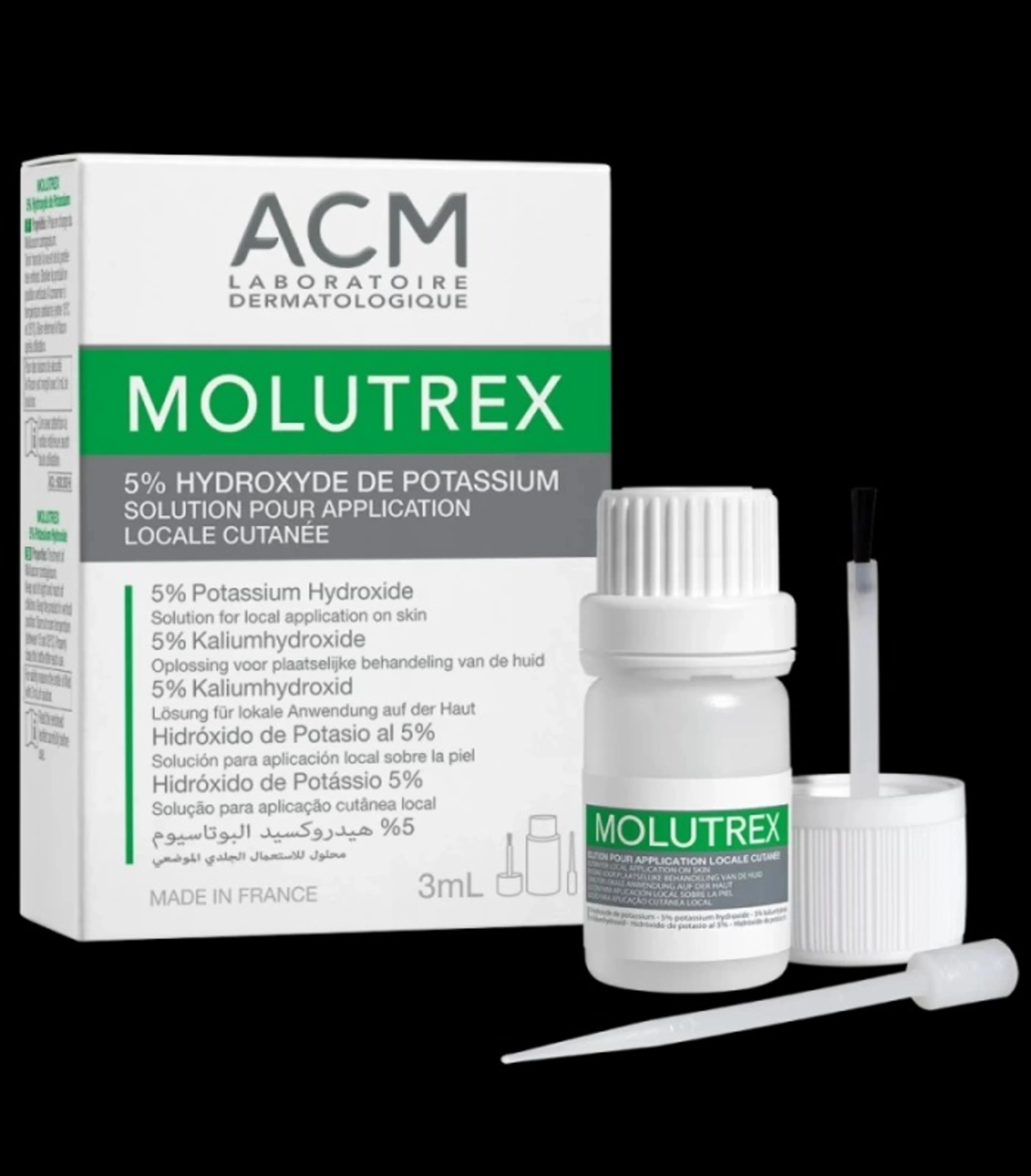 Acm Molutrex 5% Hidróxido De Potasio 3 Ml