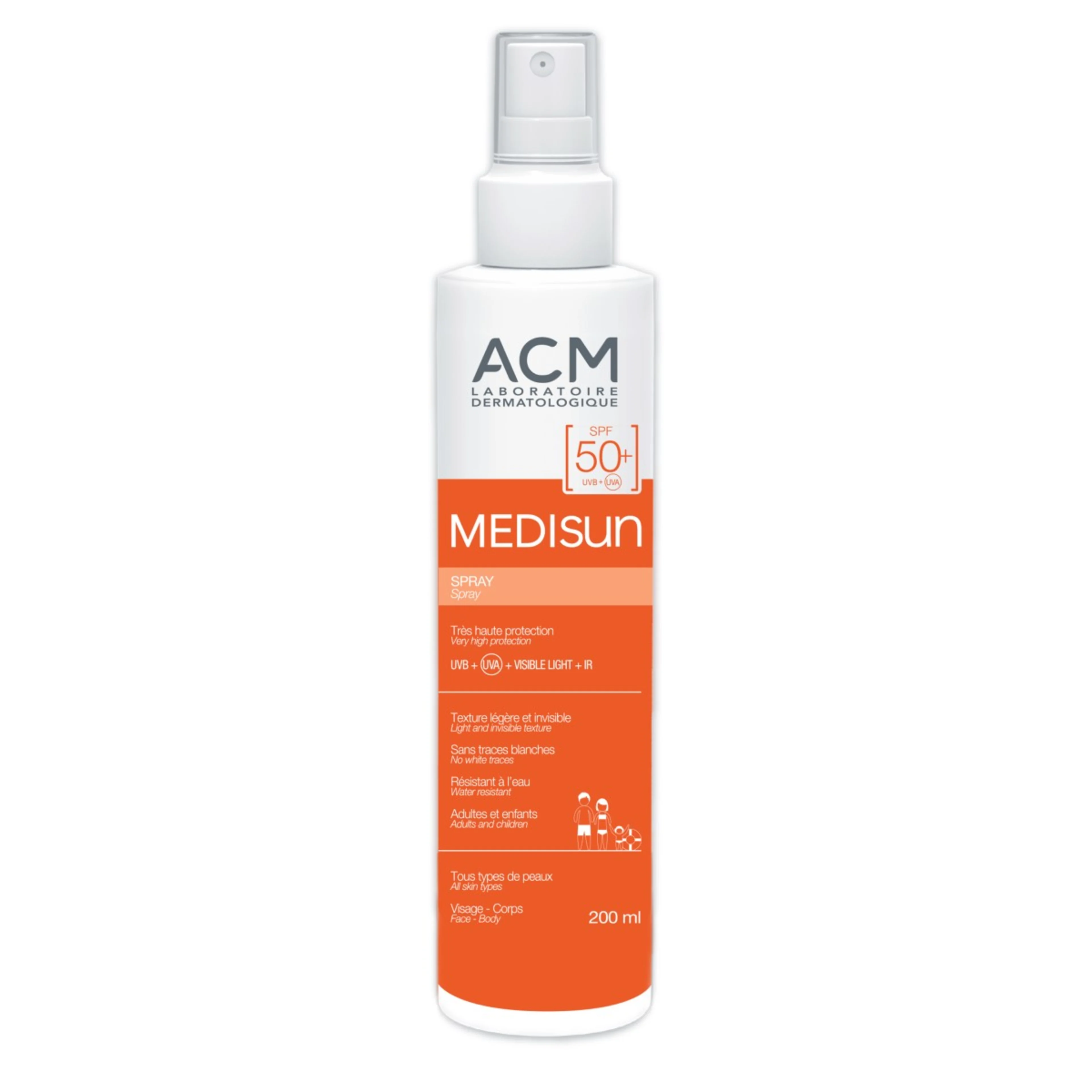 Acm Medisun Spray Protector Solar Con Fps 50+ Con 200 Ml