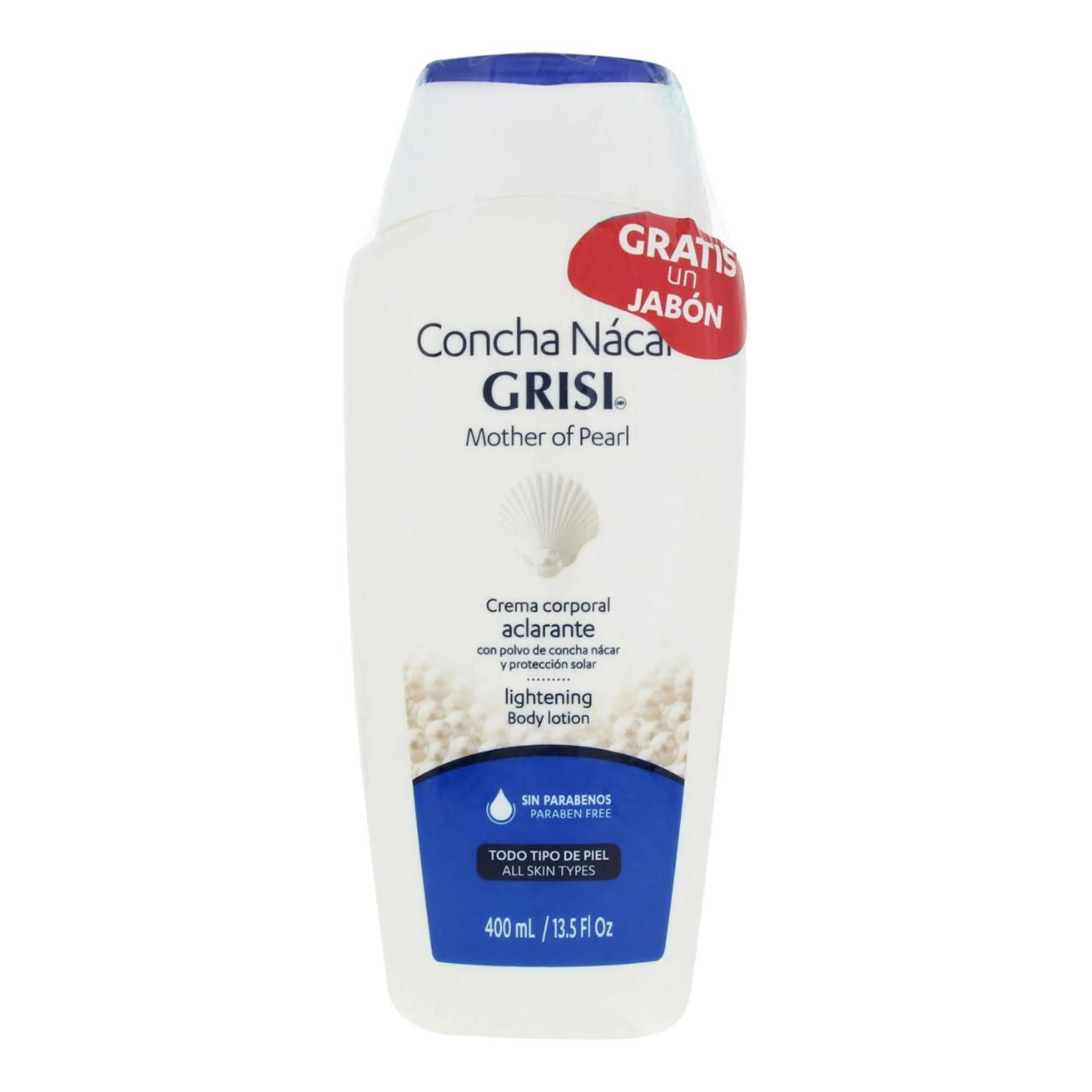 Grisi Concha Nácar Aclarante Crema Corporal 400 Ml