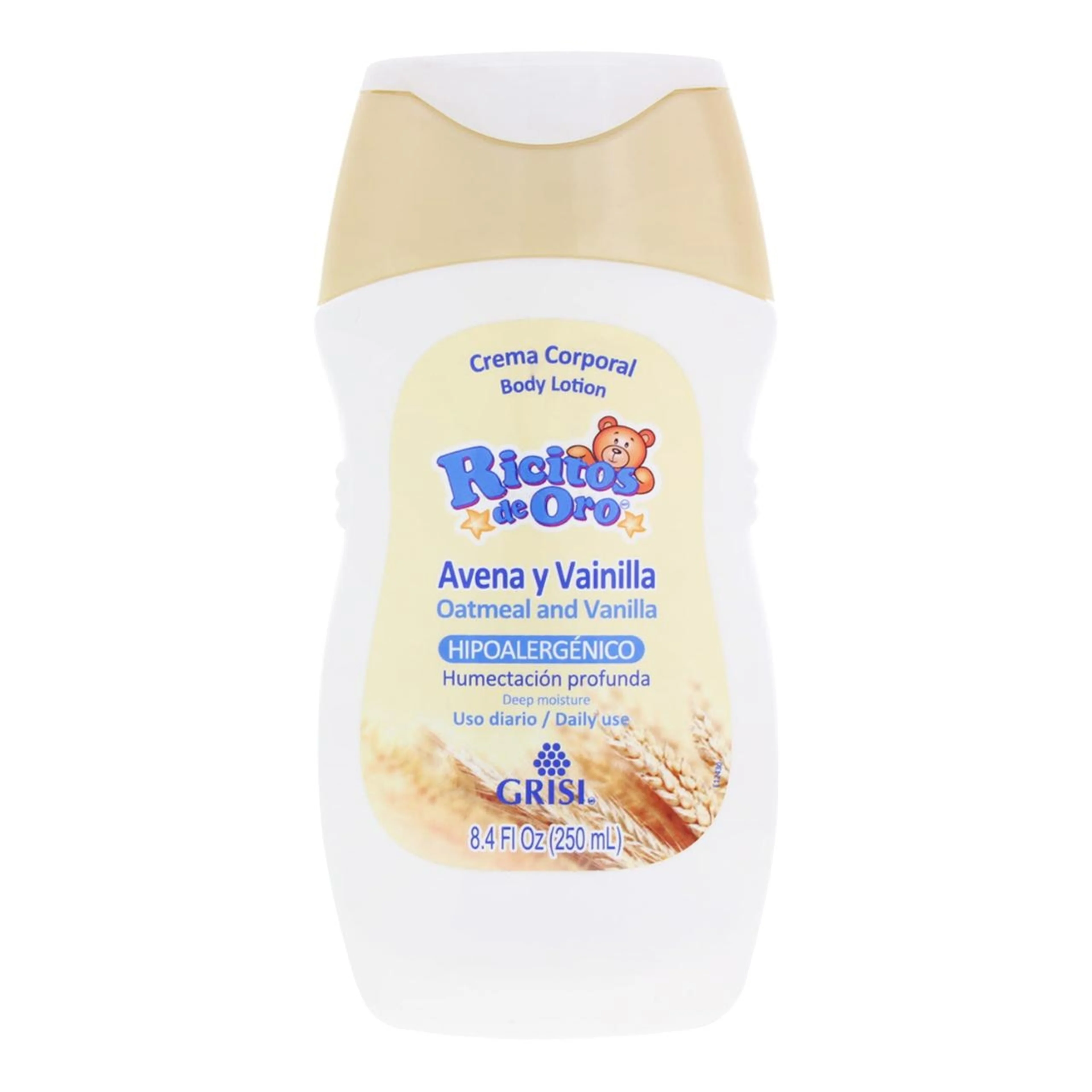 Grisi Ricitos De Oro Crema Para Bebé Con Avena Y Vainilla 250 Ml