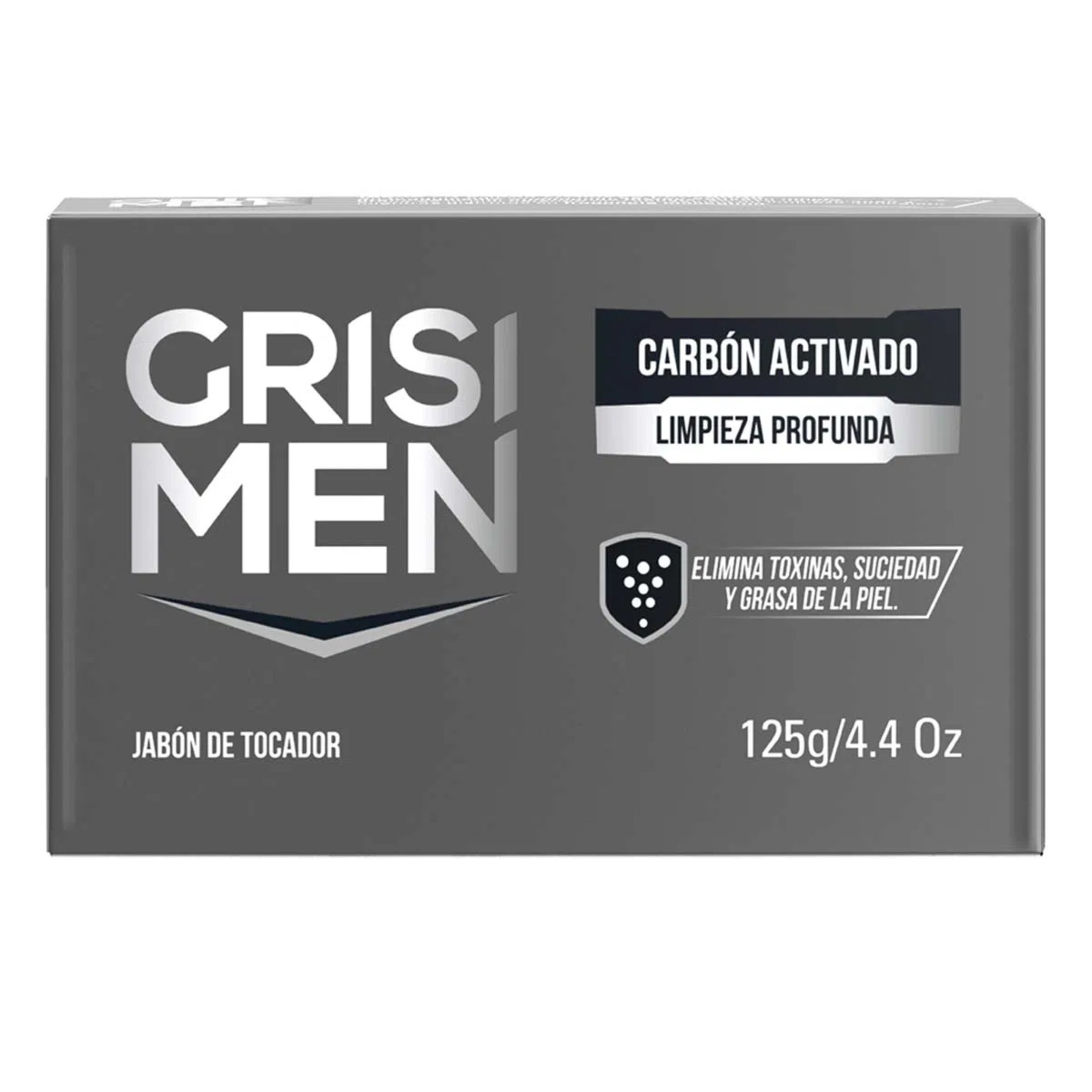 Grisi Men Carbón Activado Jabón En Barra 125 G