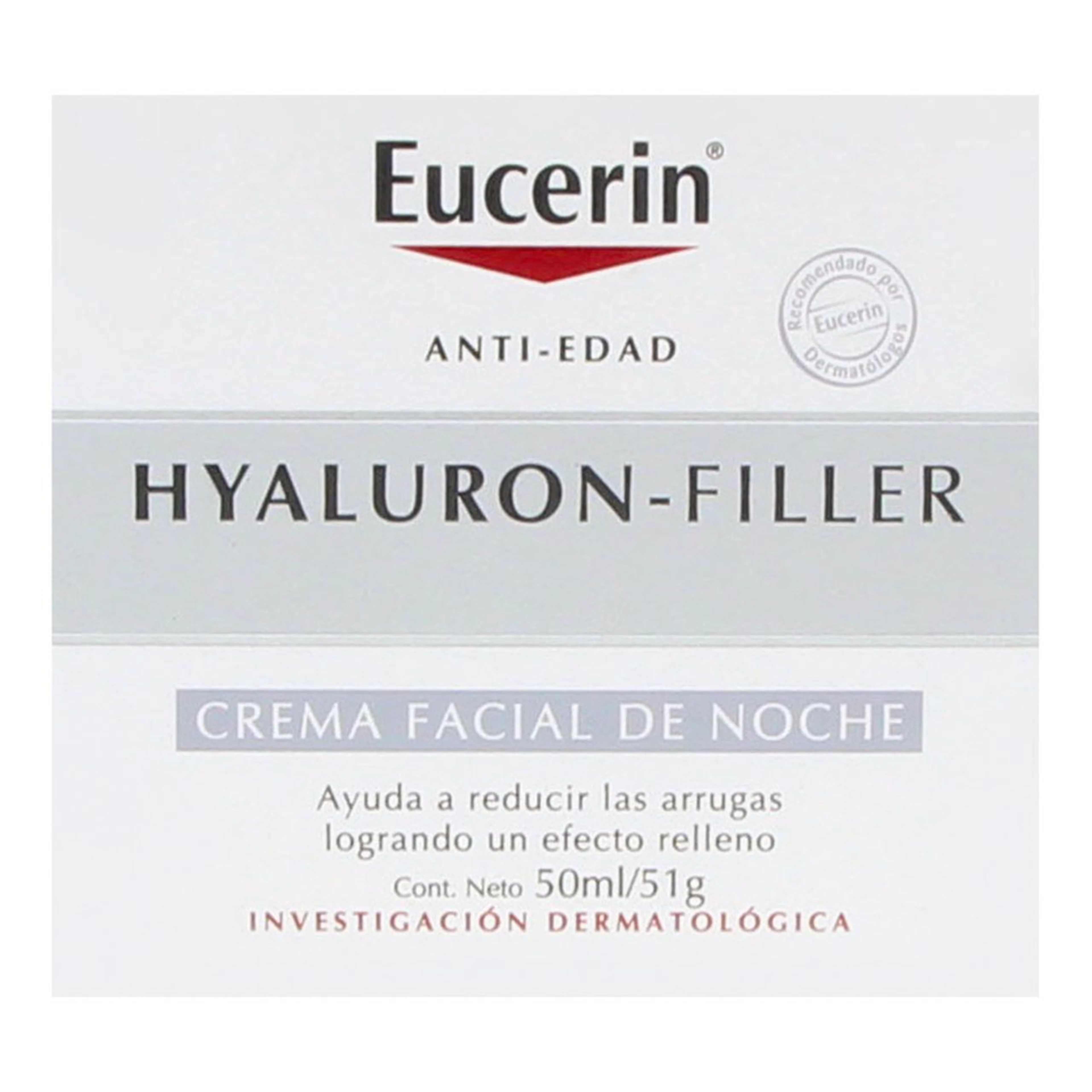 Eucerin Hyaluron Filler Crema De Noche Antiedad En Tarro De 50 Ml
