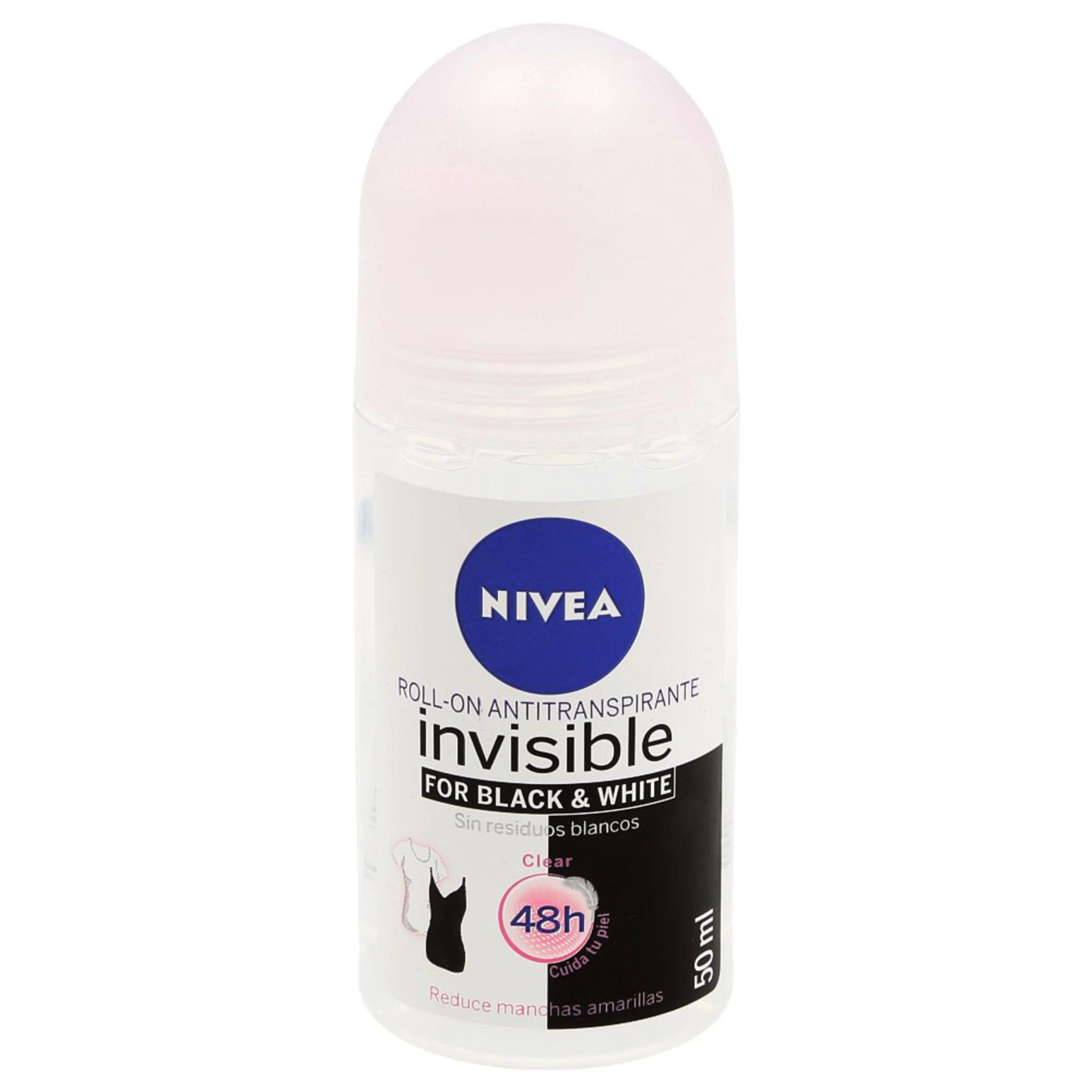 Nivea Invisible Black&White Clear Roll On 50 Ml