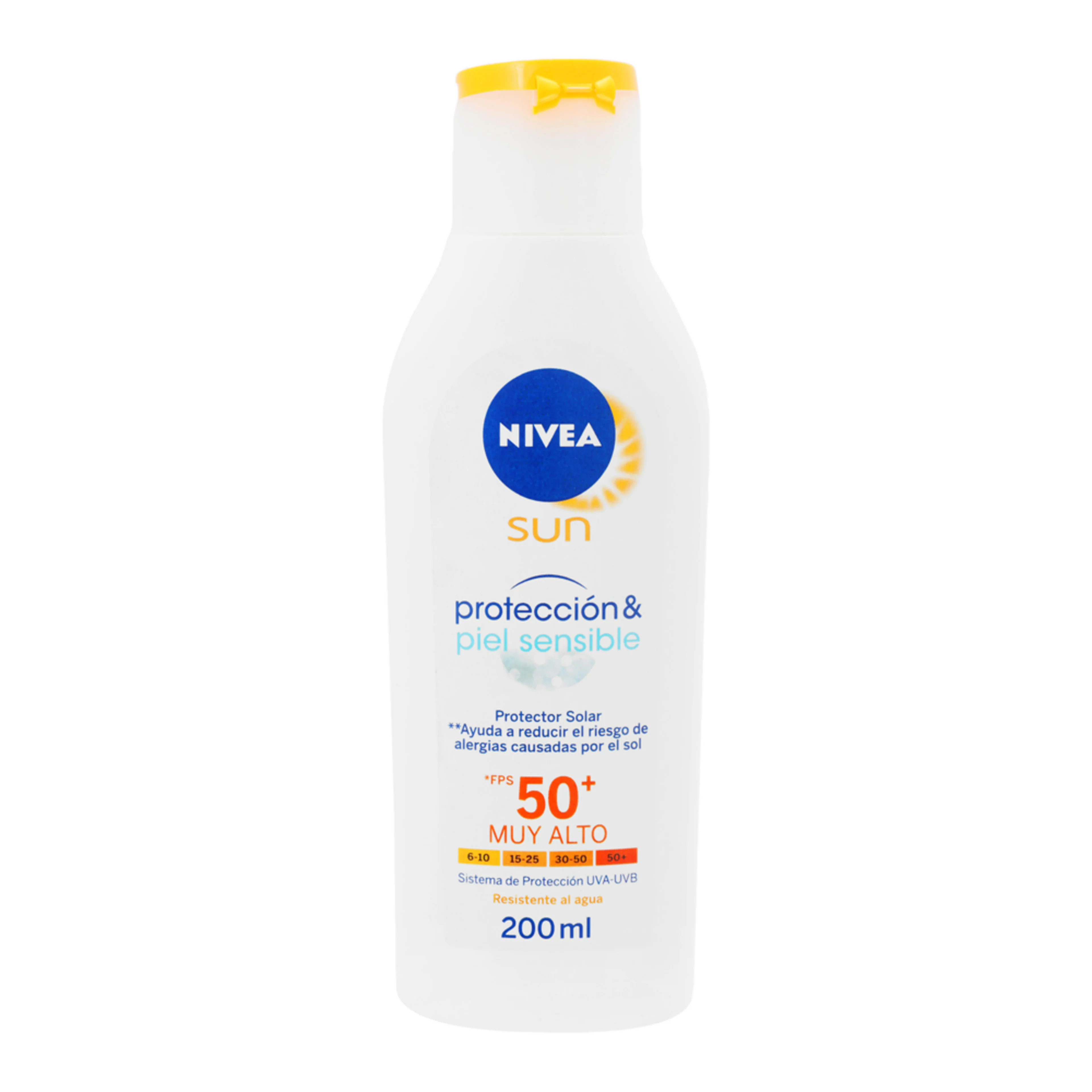 Nivea Sun Protector Solar Piel Sensible Fps50 200 Ml