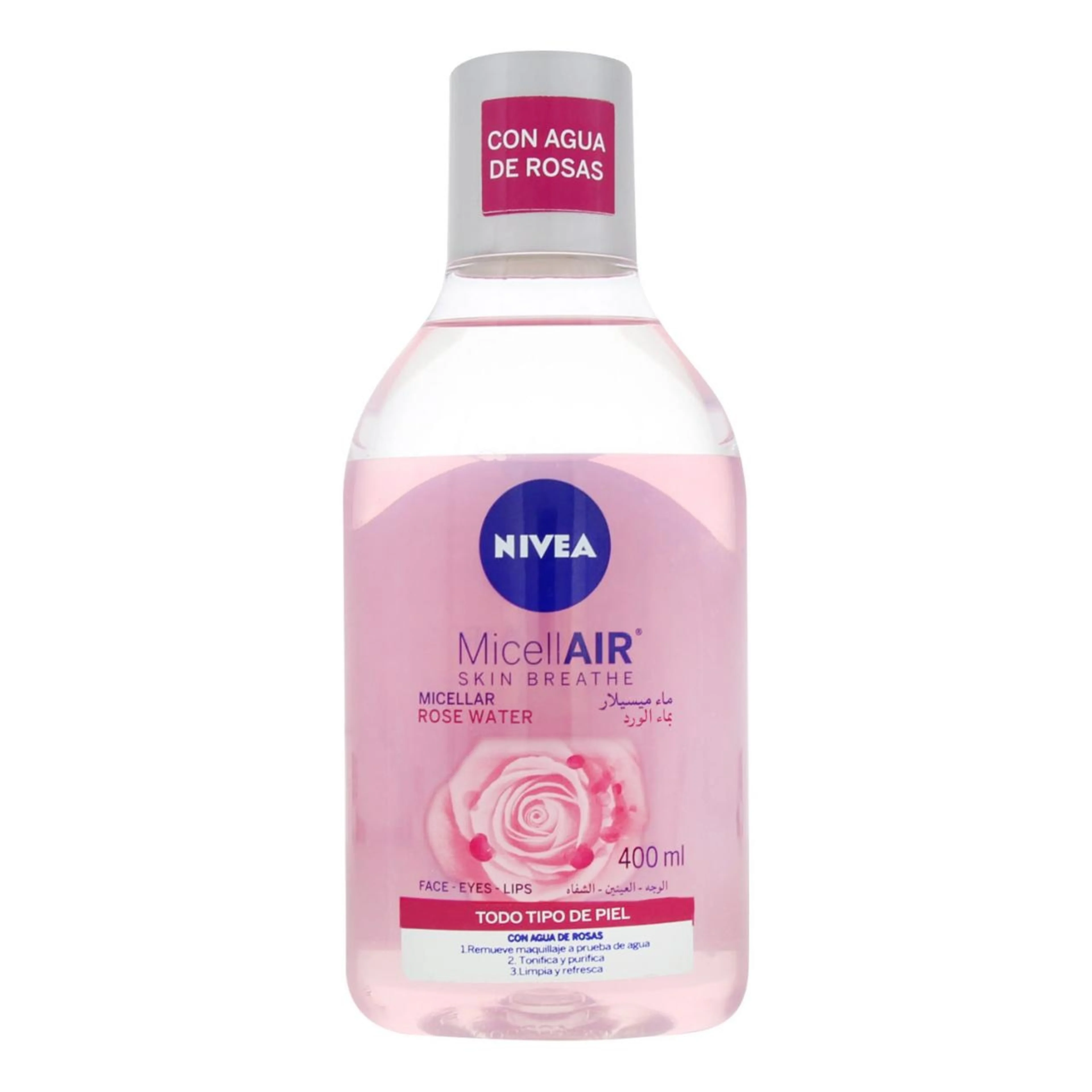 Nivea Micellair Agua Micelar Con Agua De Rosas 400 Ml