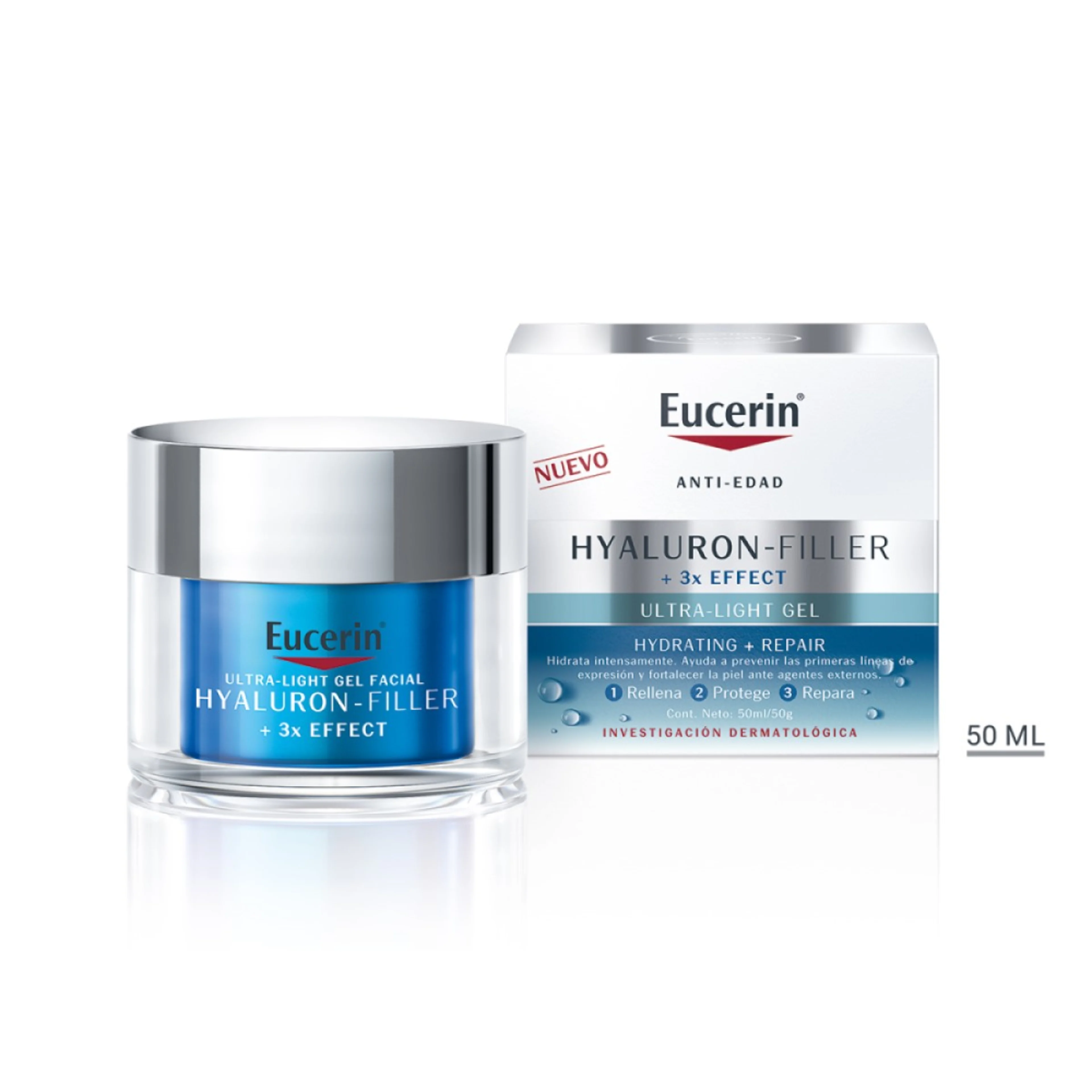 Eucerin Hyaluron Filler Gel Facial Con 50 Ml