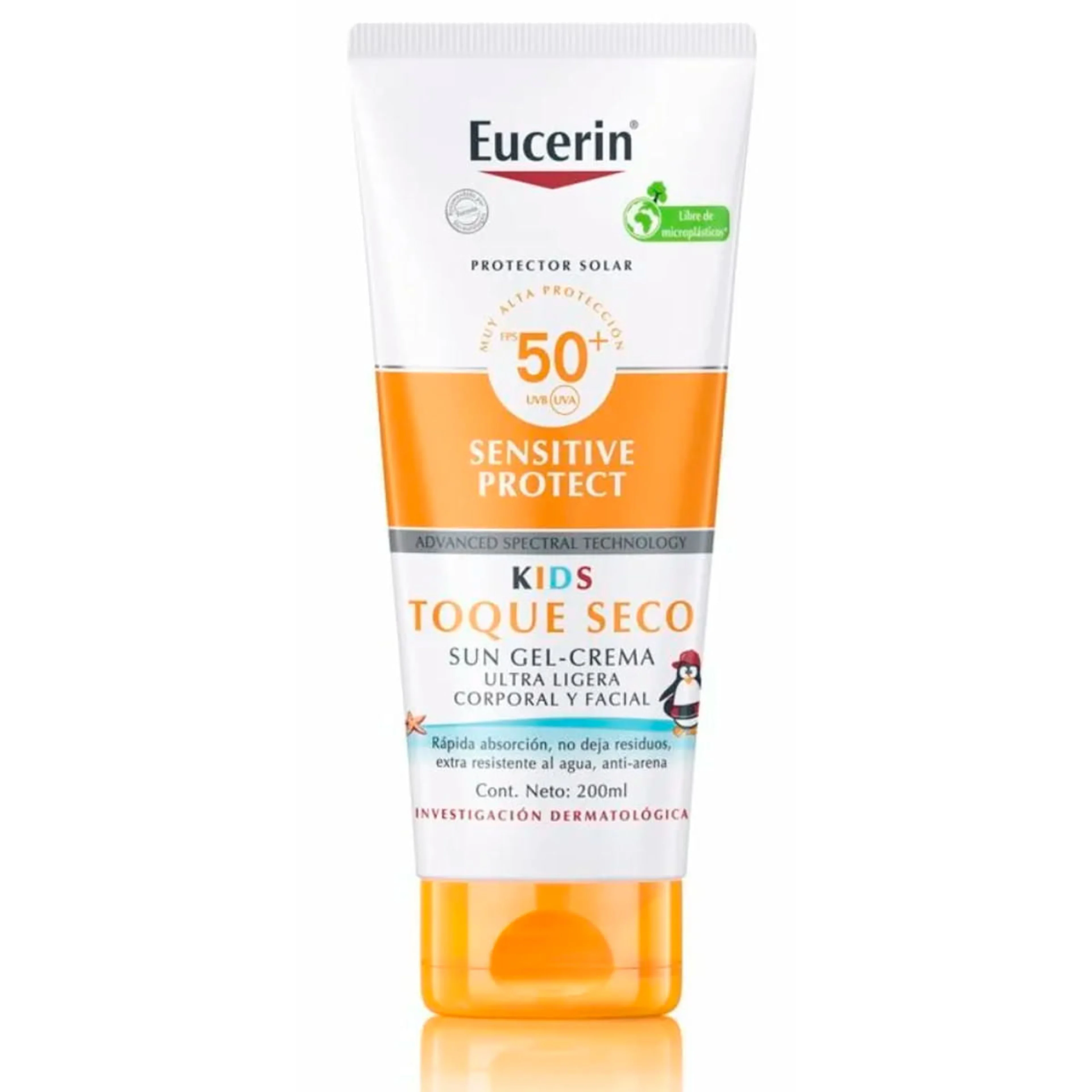 Eucerin Sun Kids Toque Seco Gel Crema Con 200 Ml