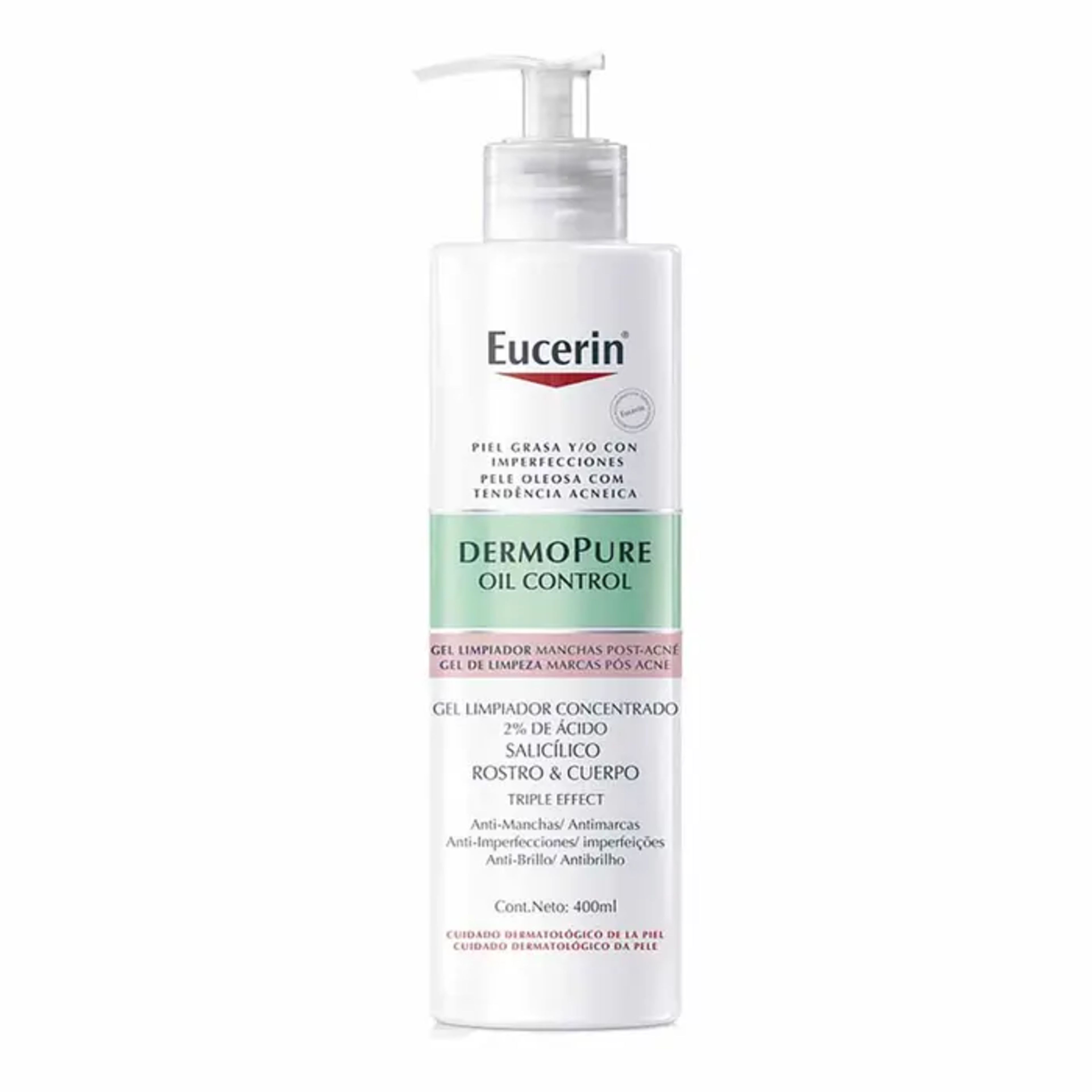 Eucerin Dermo Pure Gel Limpiador Concentrado Con 400 Ml