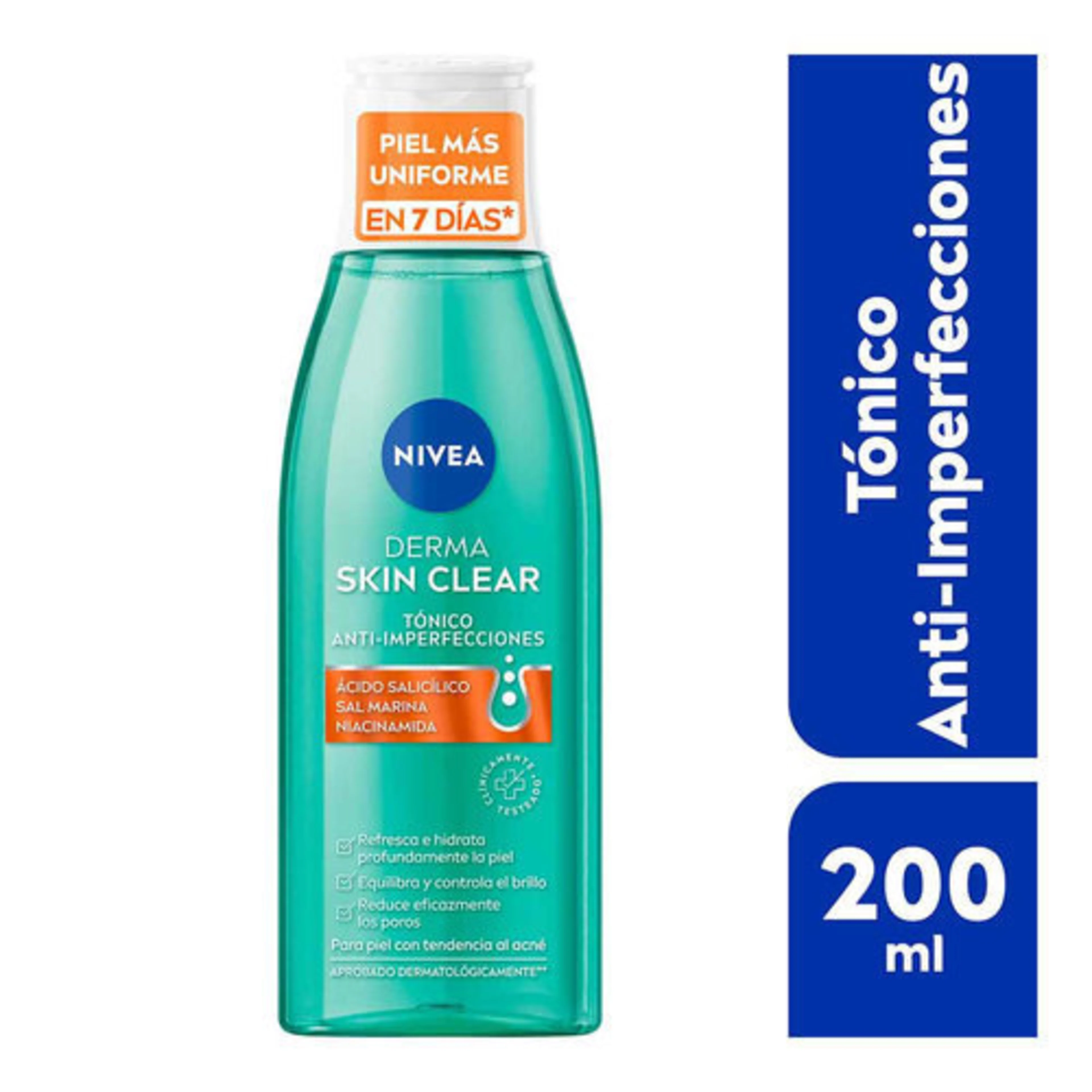 Nivea Derma Skin Clear Tónico Anti-Imperfecciones Con 200 Ml