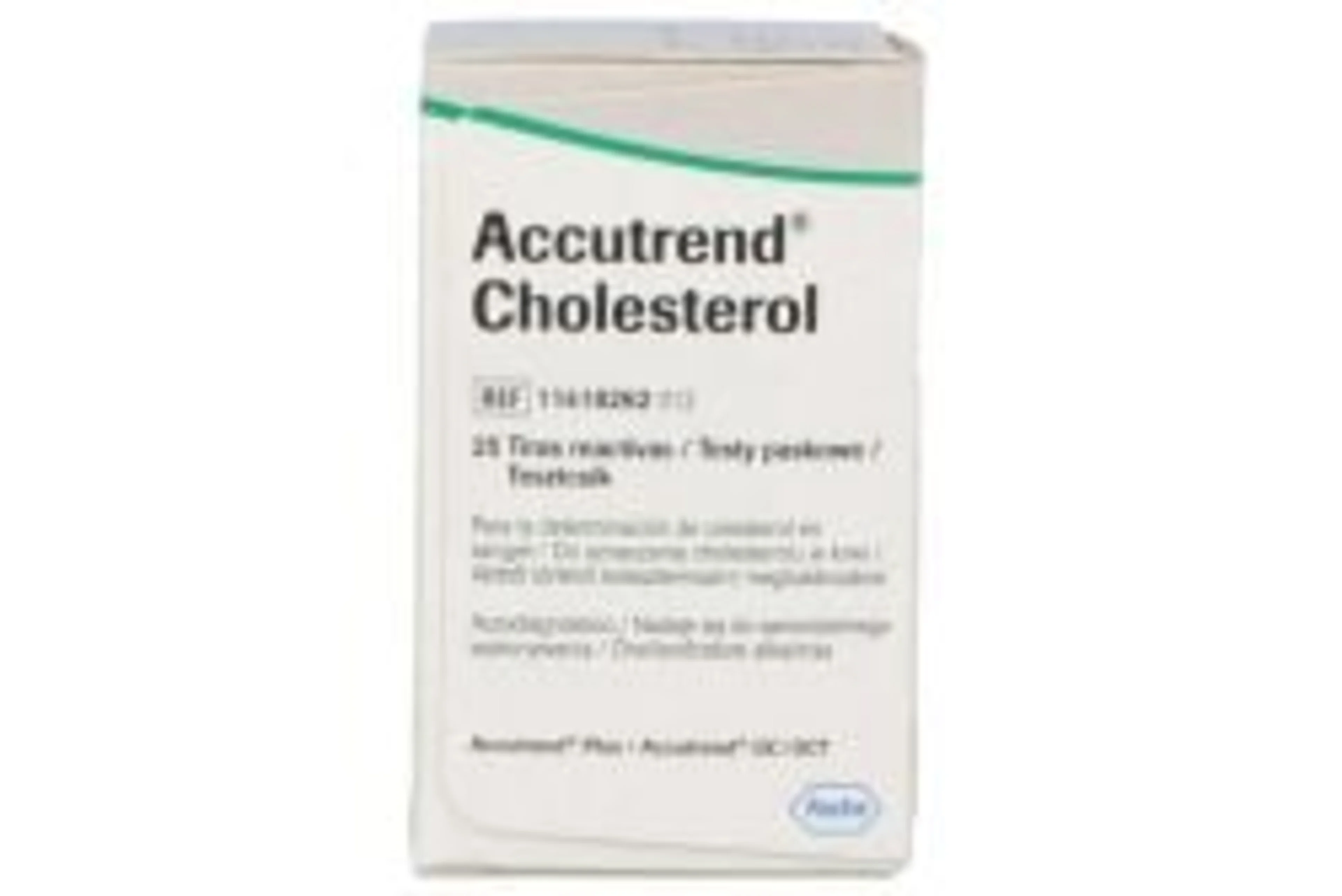 Tiras reactivas Accutrend Cholest con 25 piezas
