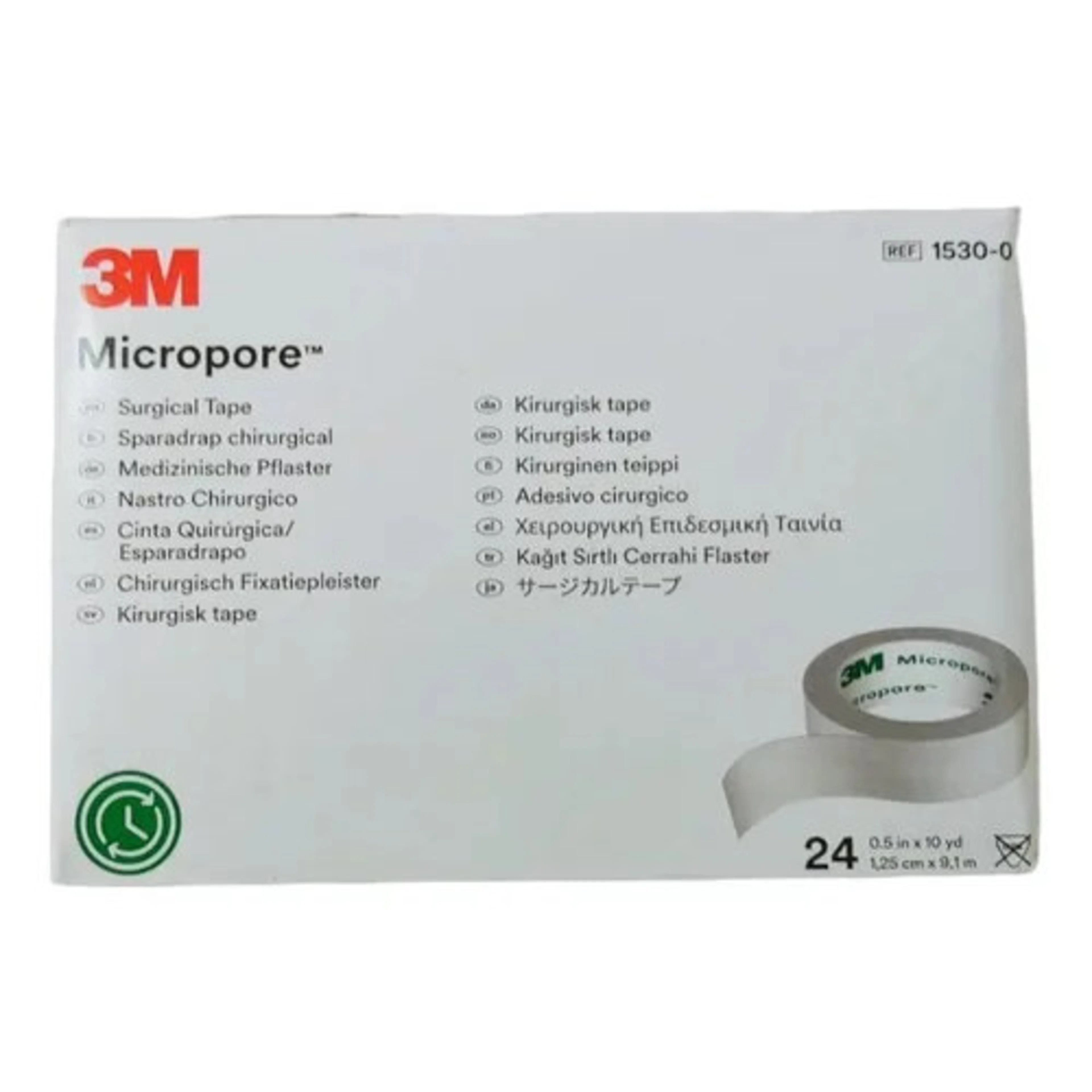 Micropore Blanco De 1/2″ Con 24 Rollos