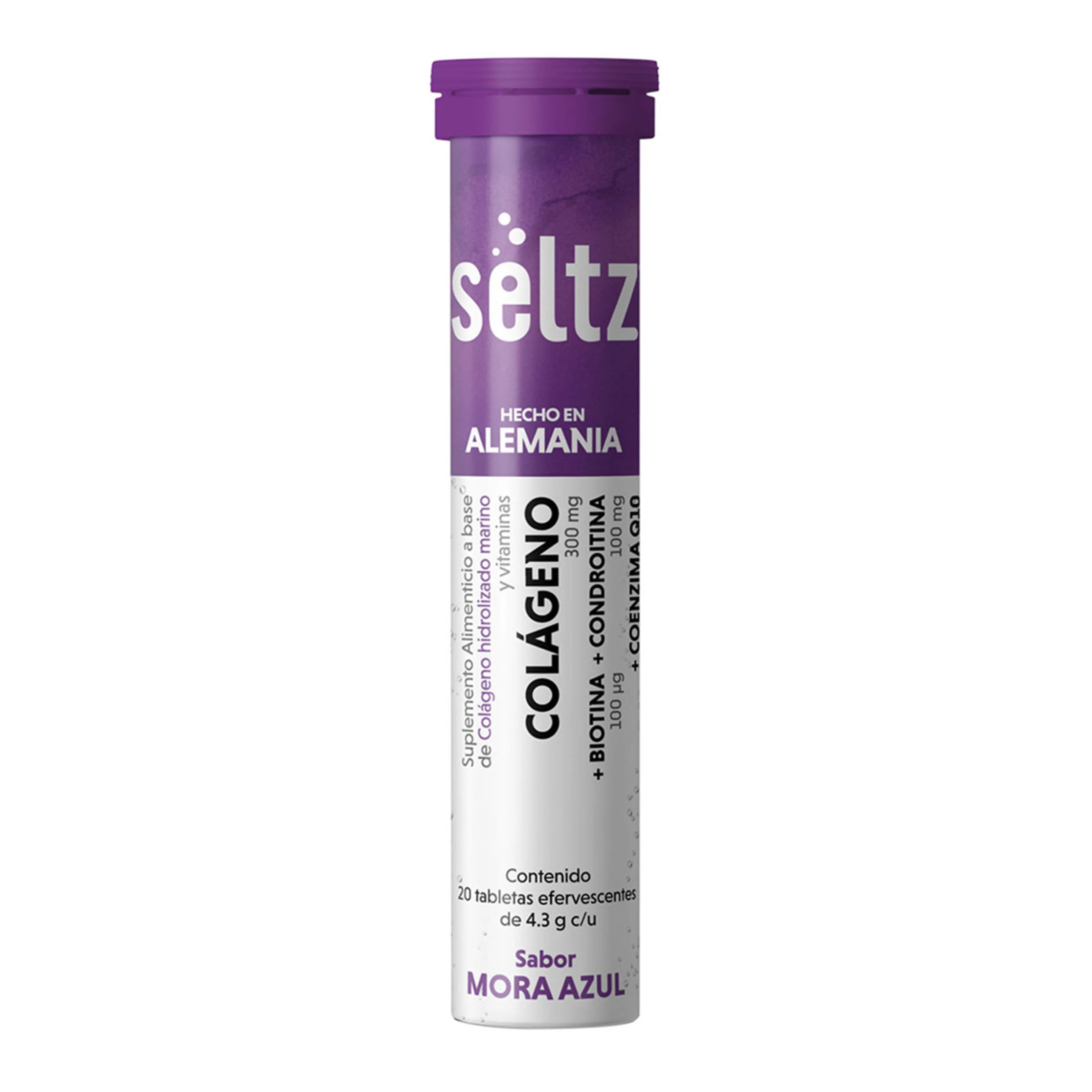 Seltz Colágeno con 86 g de Tabletas Efervescentes
