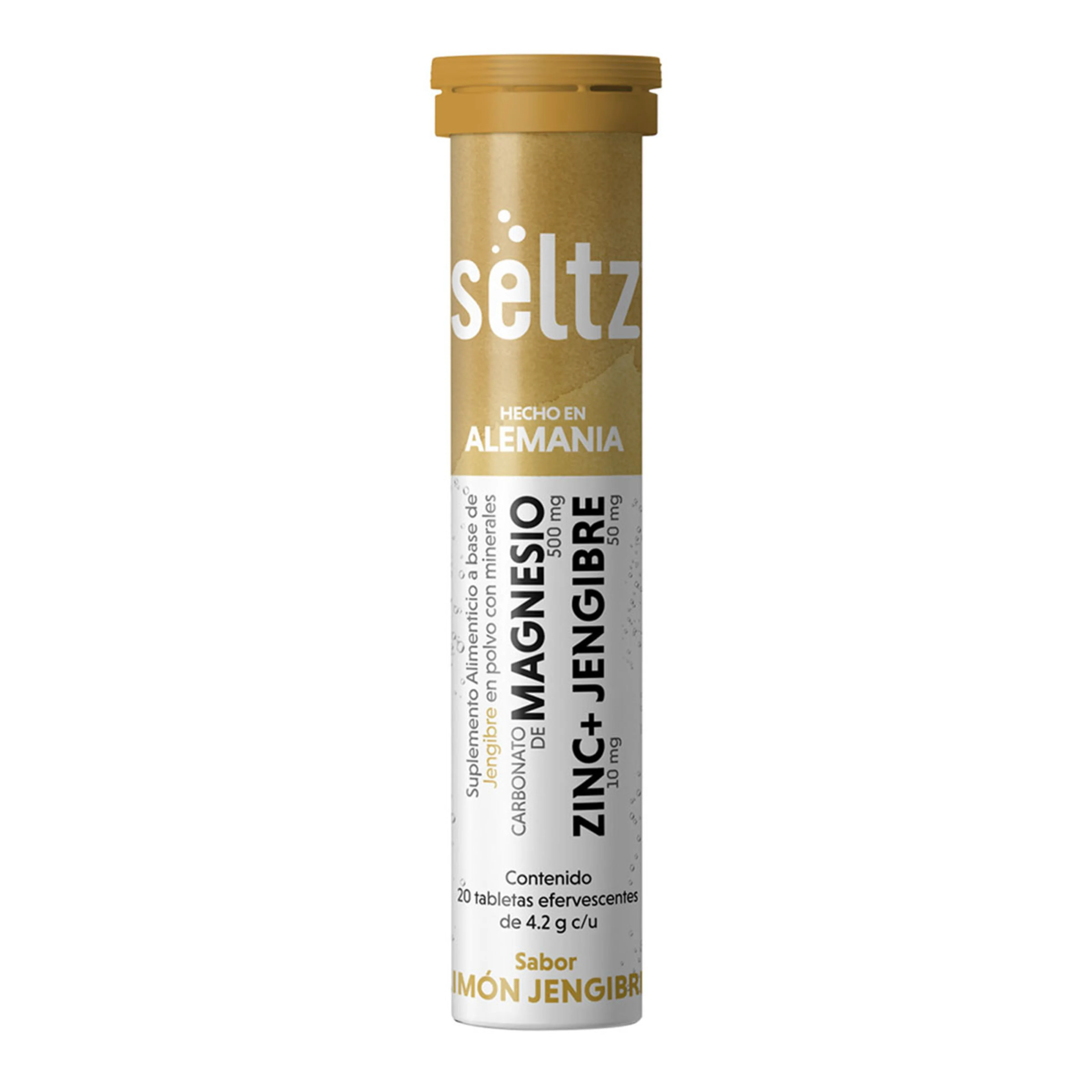 Seltz Magnesio, Zinc, Jengibre con 20 Tabletas