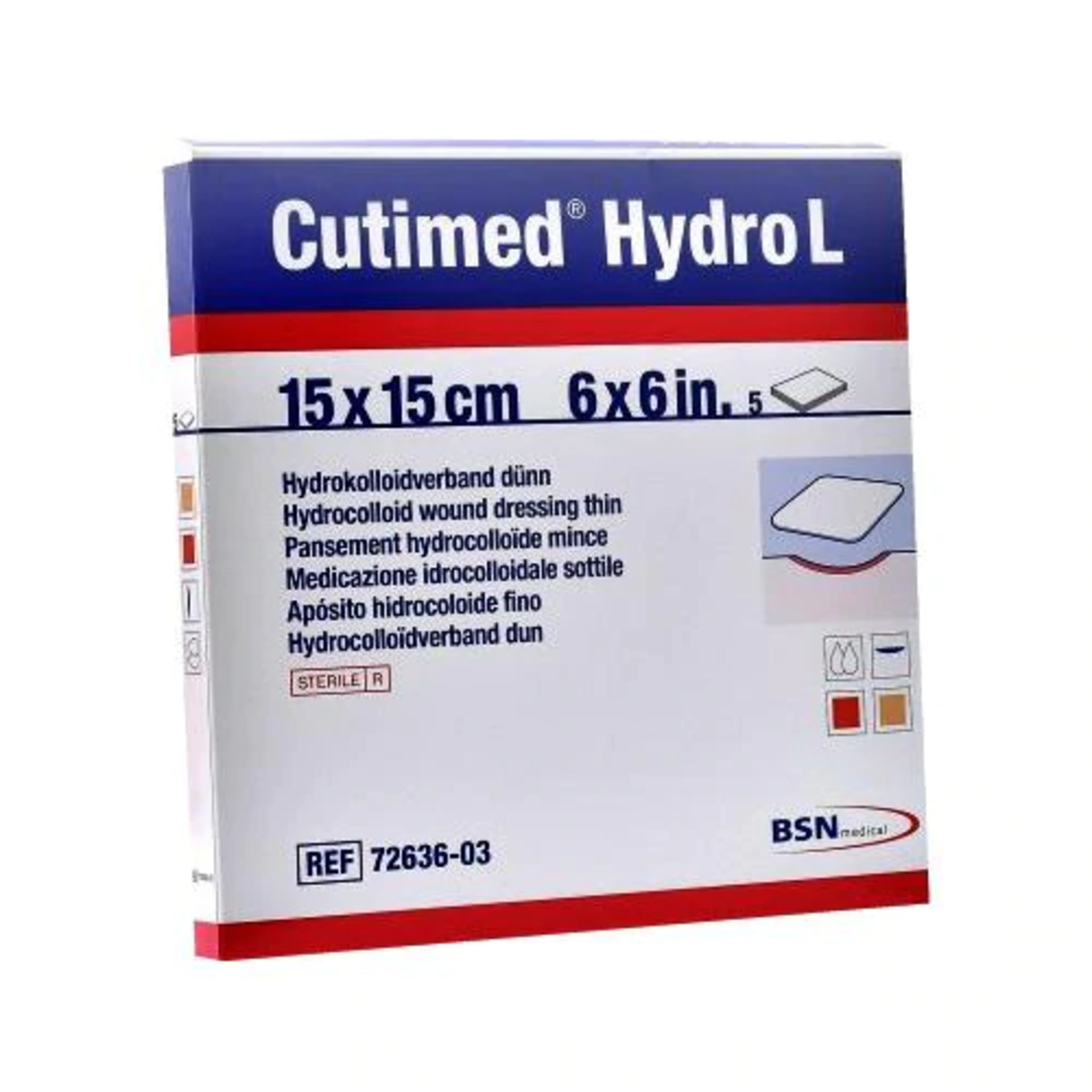 Cutimed Hydro L Apósitos De 15X15Cm Con 5 Piezas