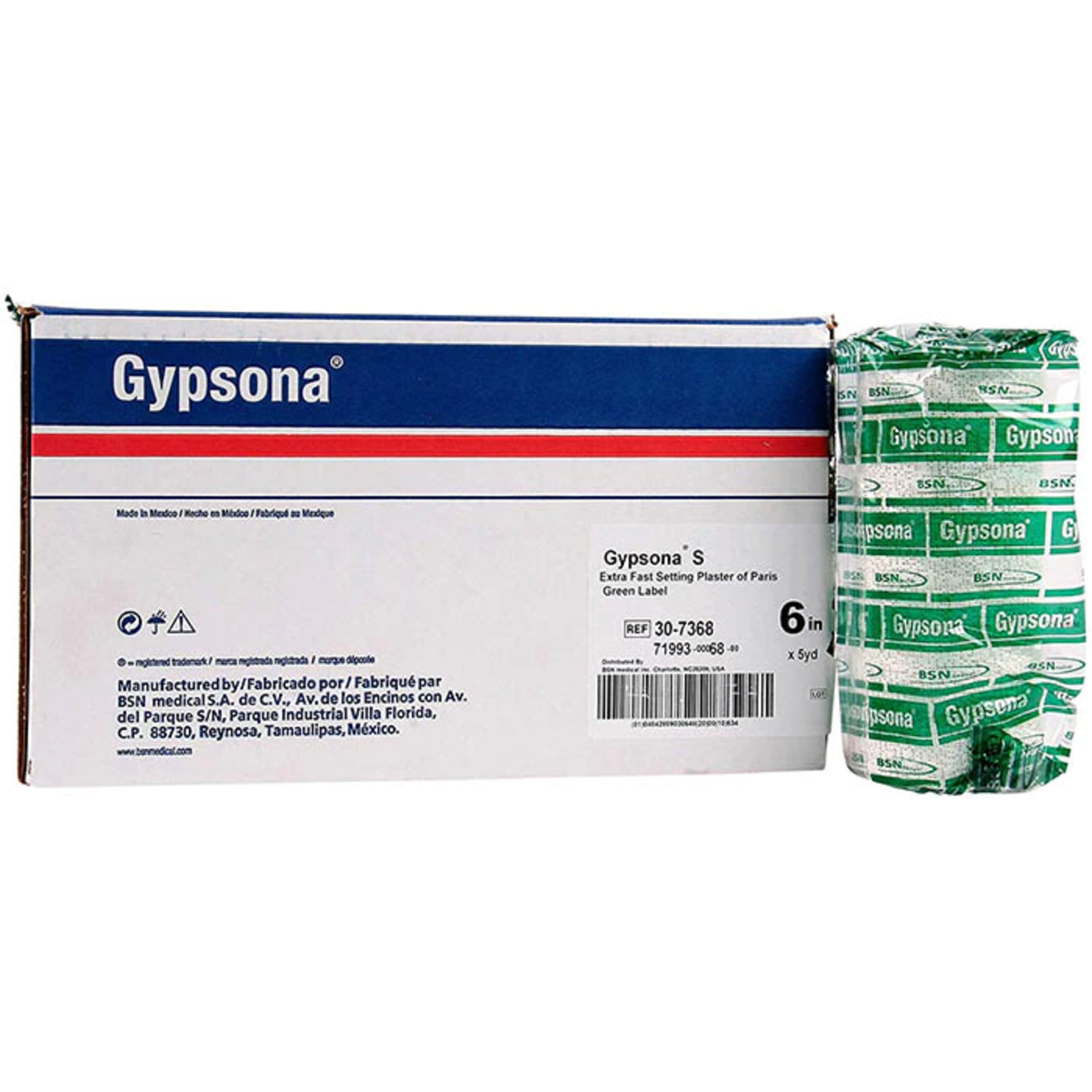Gypsona Venda De Yeso 15Cmx2.75M Con 12 Piezas