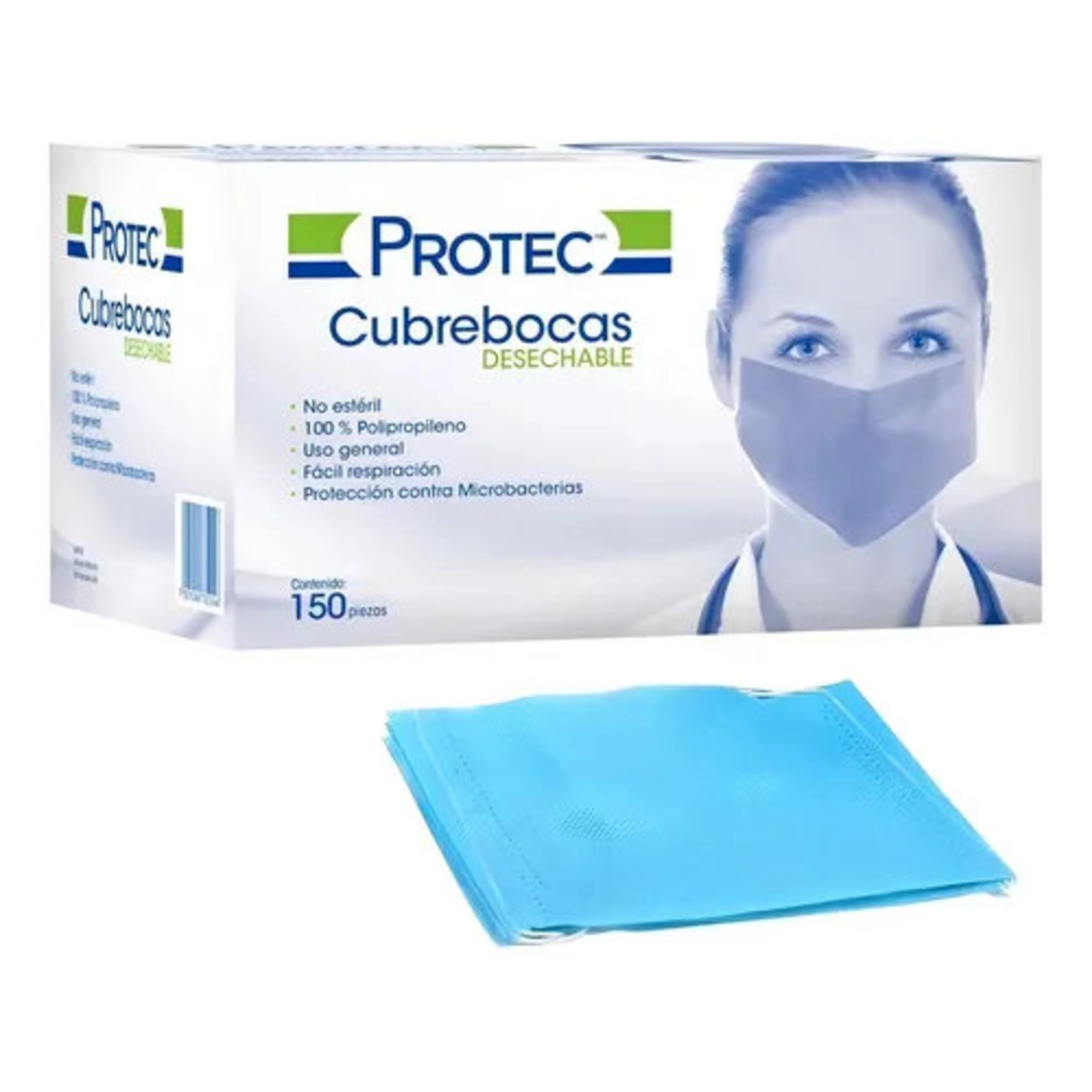 Cubreboca Desechable Con 150 Piezas