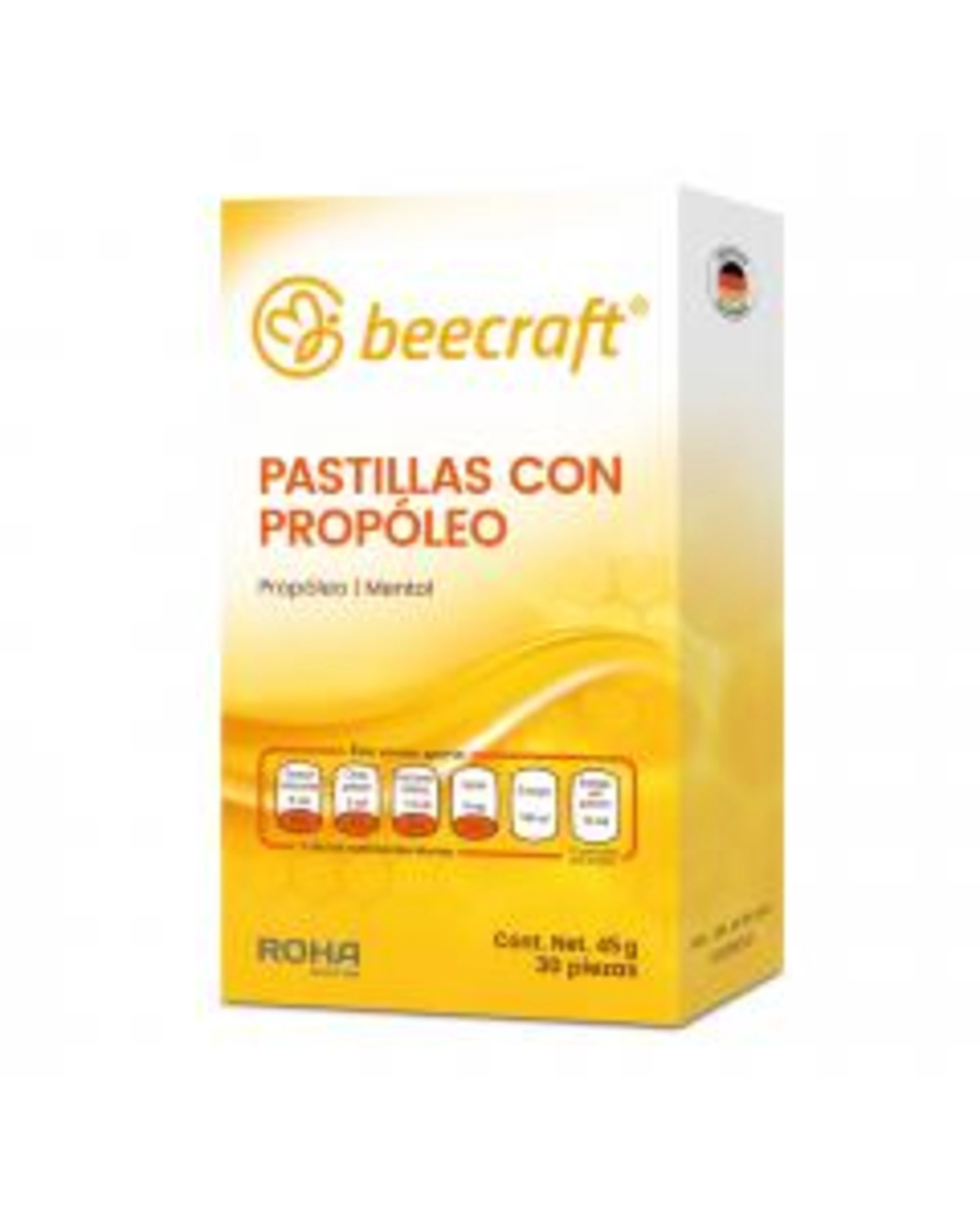 Beecraft pastillas con propóleo c/30