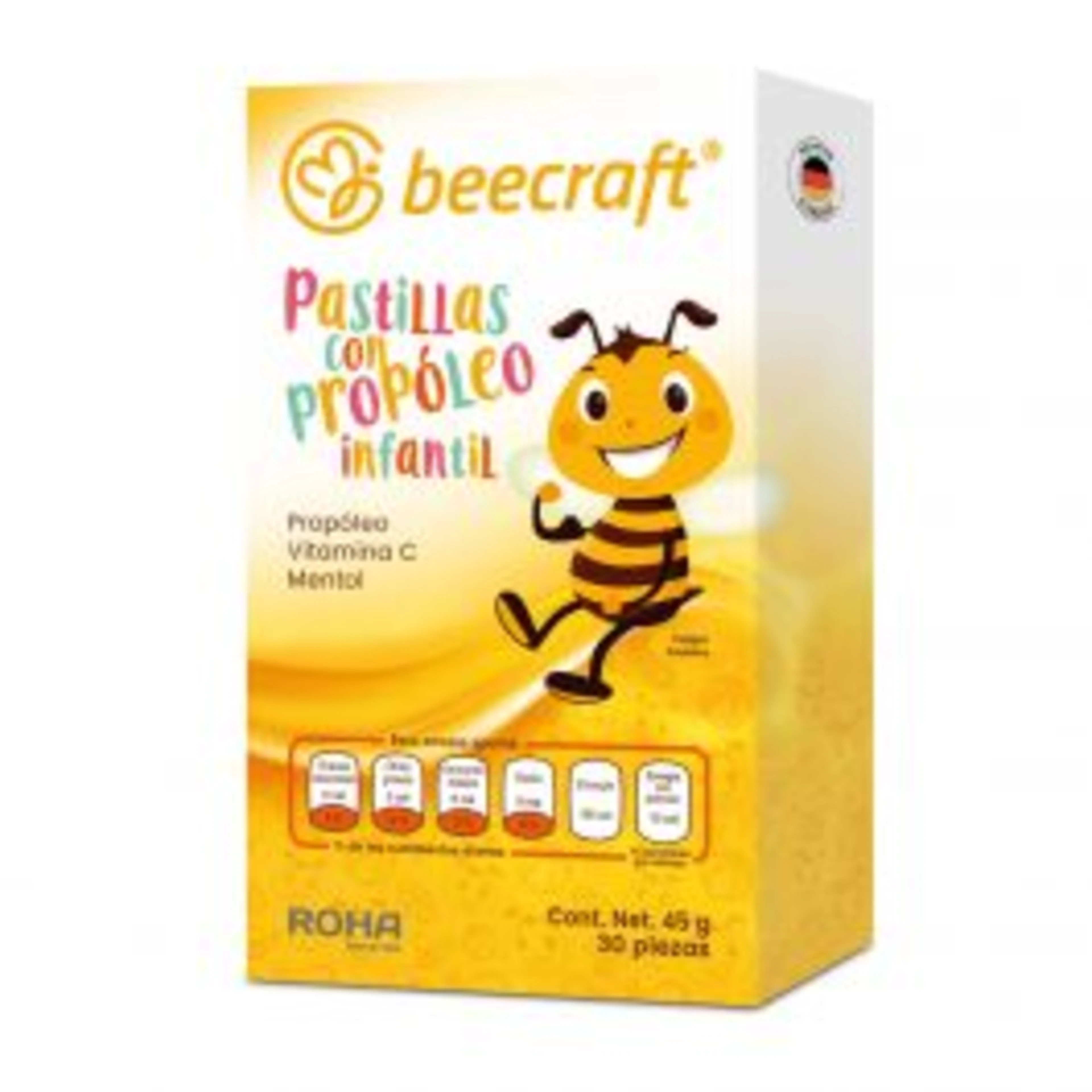 Beecraft pastillas con propóleo infantil c/30