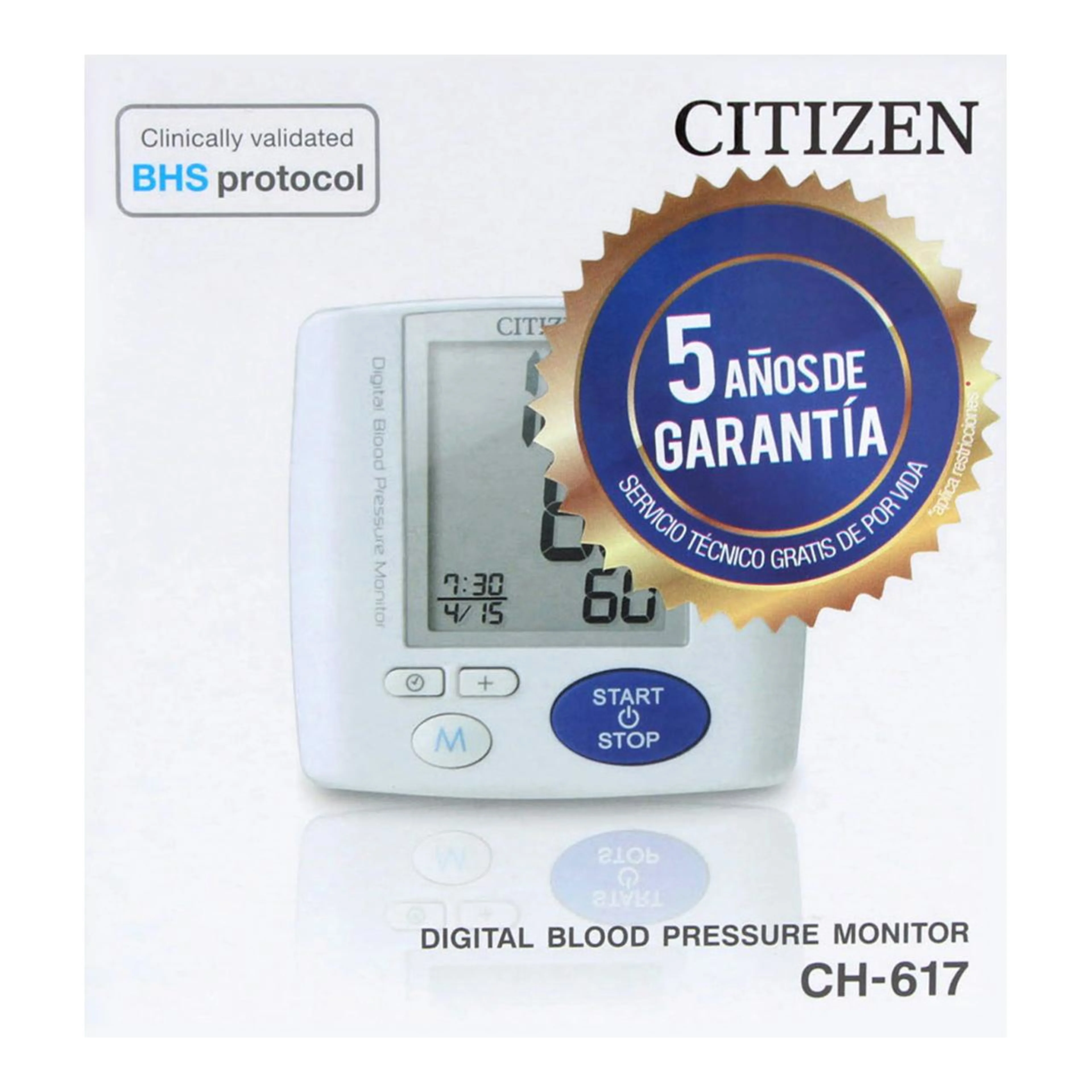 Baumanómetro Citizen CH-617 para mano con 1 pieza