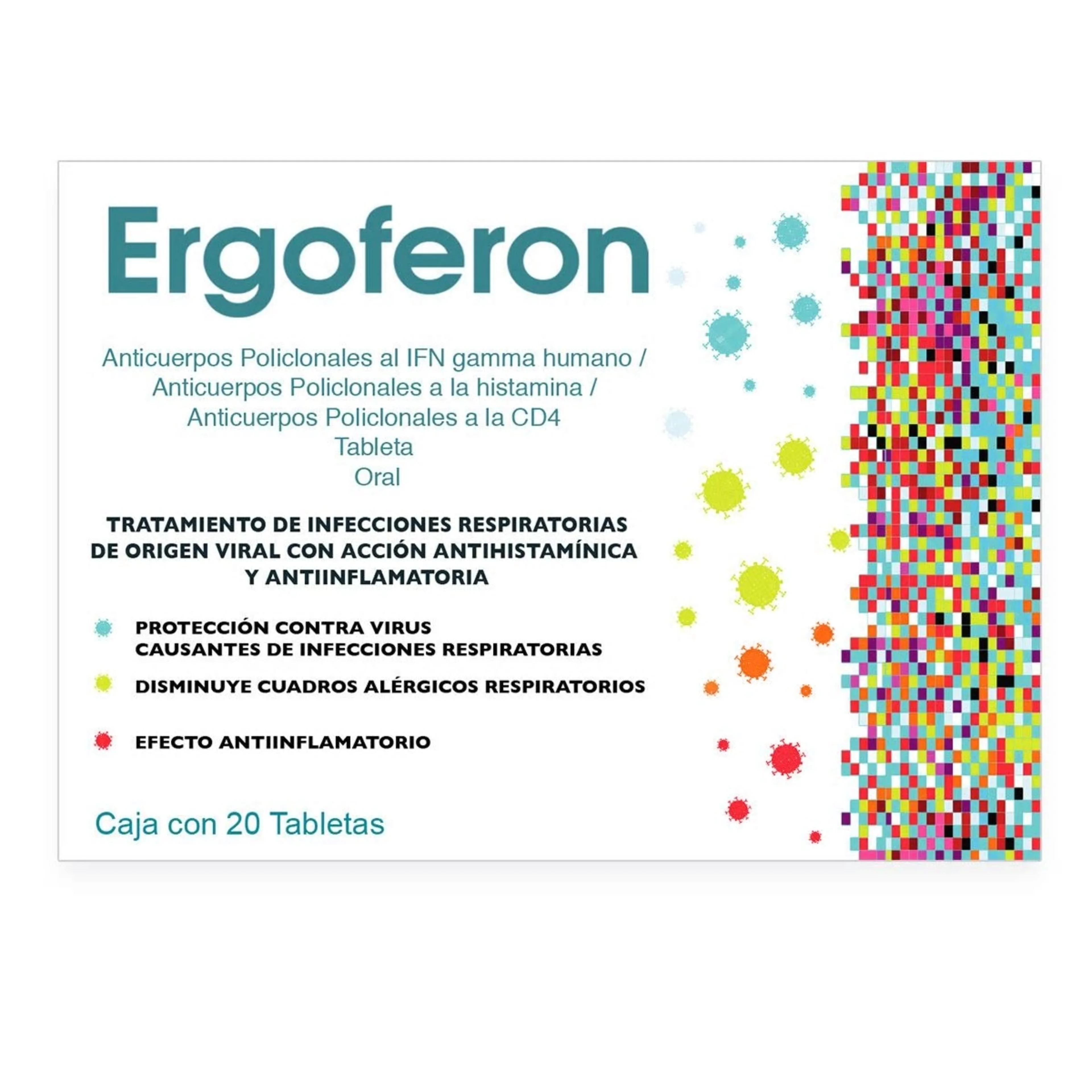 Ergoferon Anticuerpos Policlonales Con 20 Tabletas