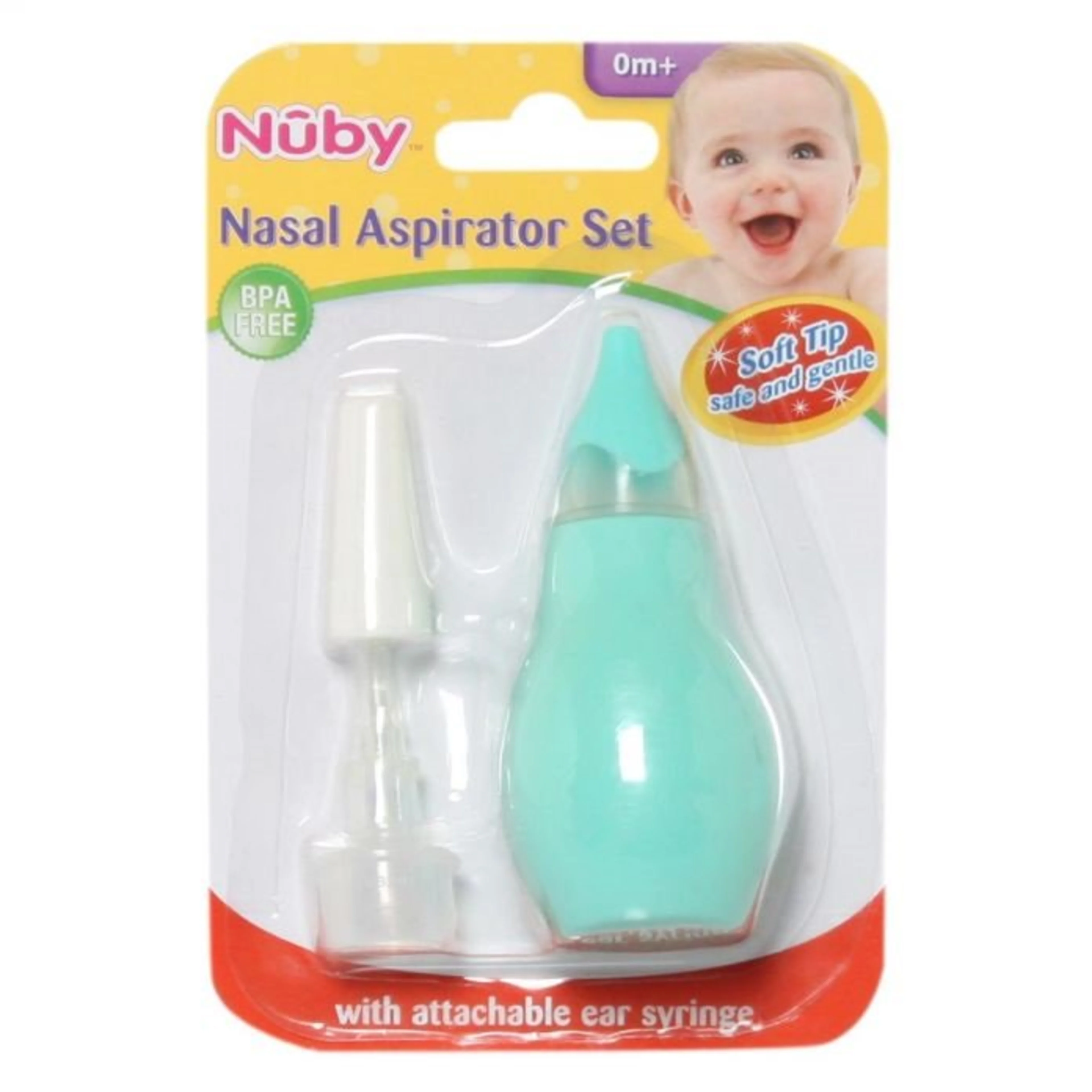 Nuby Aspirador Nasal Y De Oído A Partir De 0 Meses Con 1 Pieza