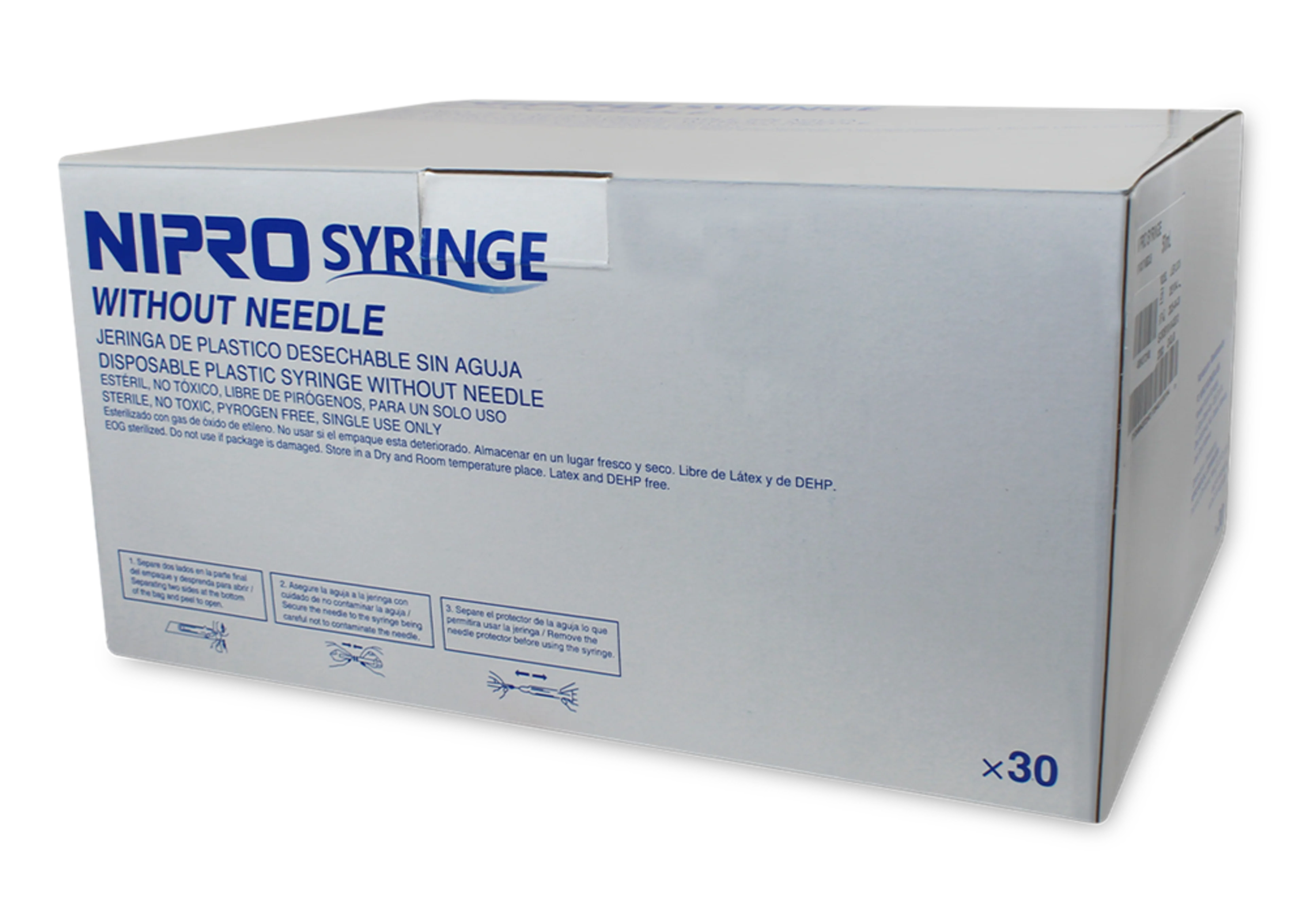 Nipro Jeringa Sin Aguja 50 Ml Con 30 Jeringas