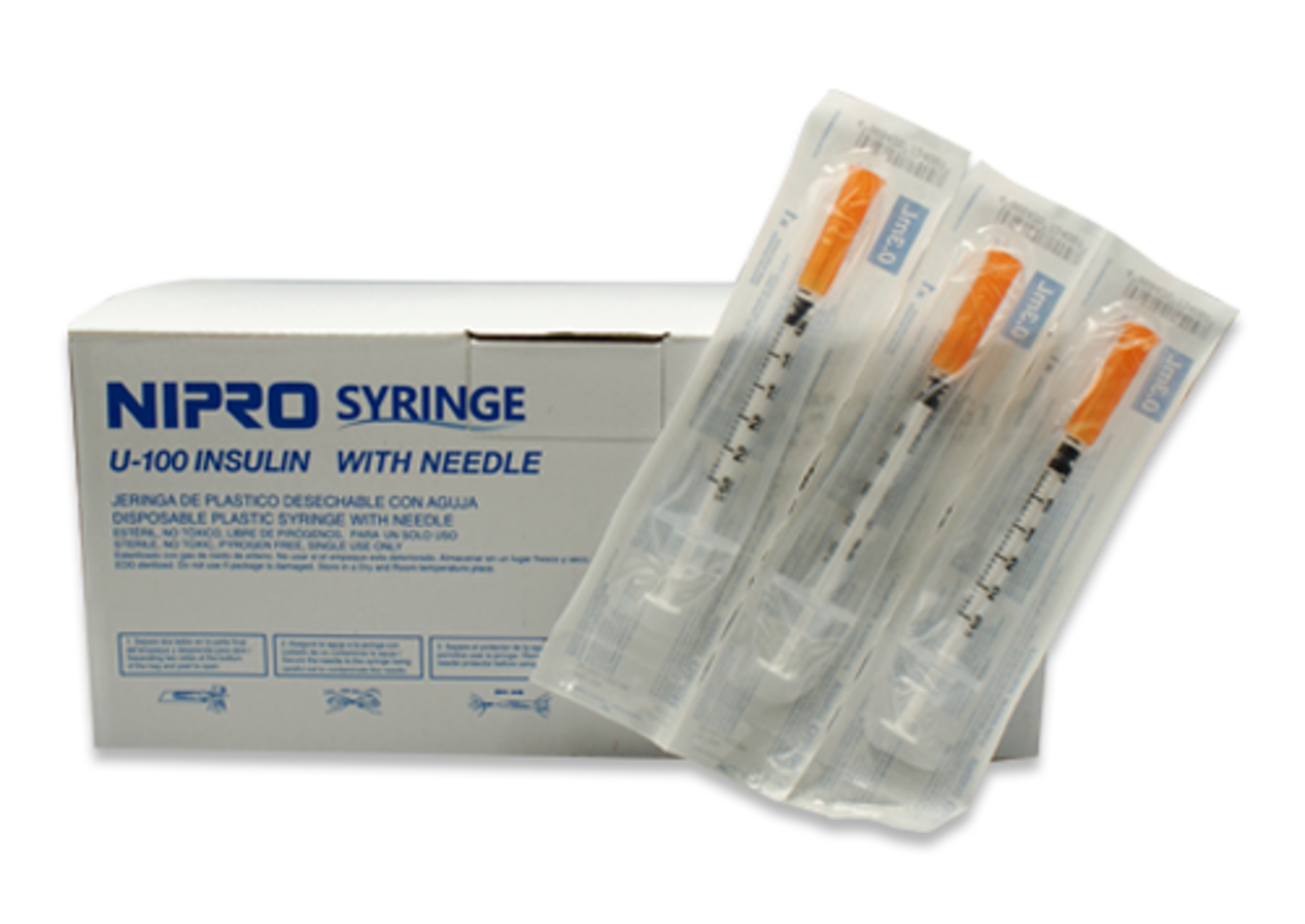 Nipro Jeringa Para Insulina 30X8Mm 0.3 Ml Con 100 Jeringas