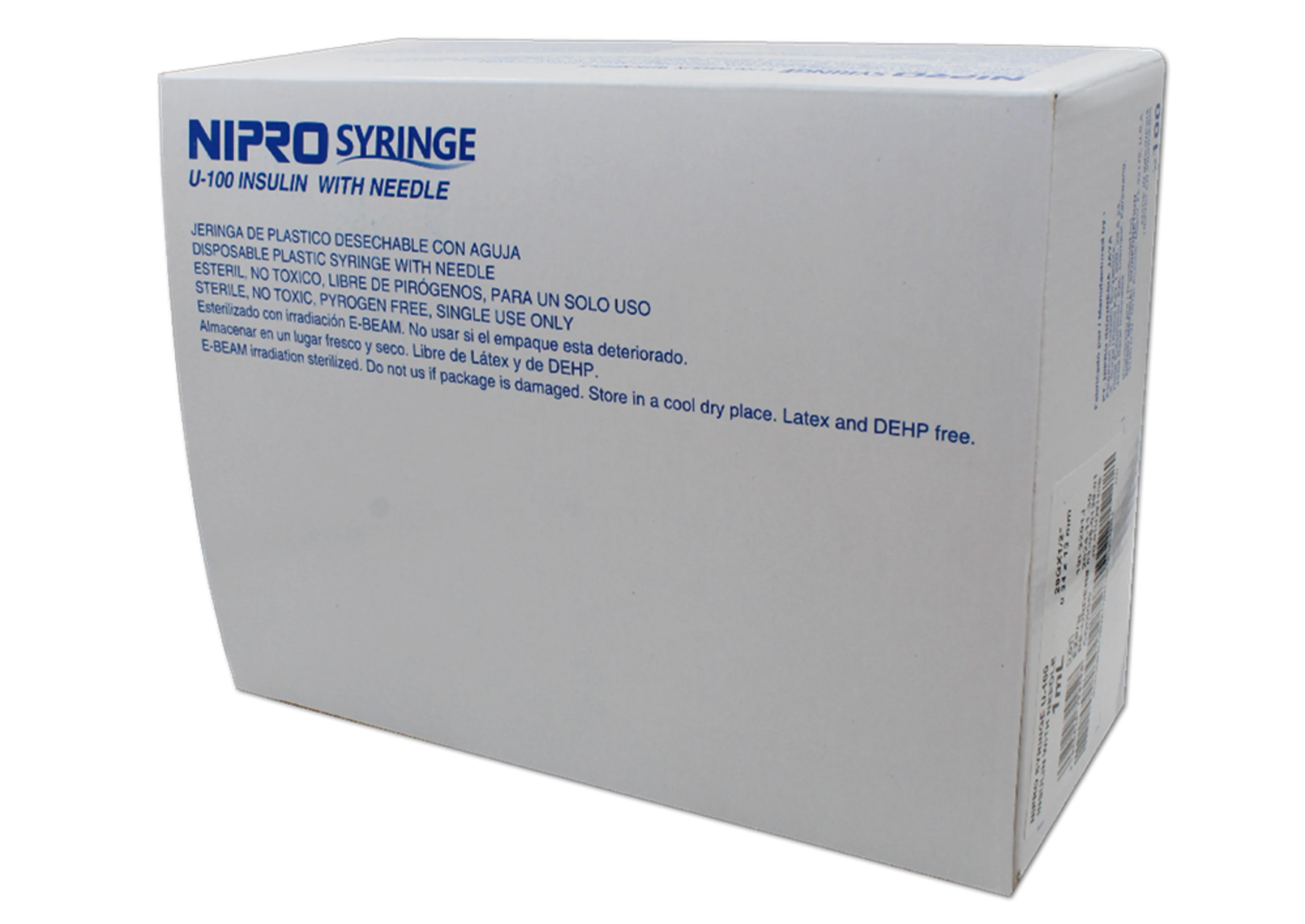Nipro Jeringa Para Insulina 29X13Mm 1 Ml Con 100 Jeringas